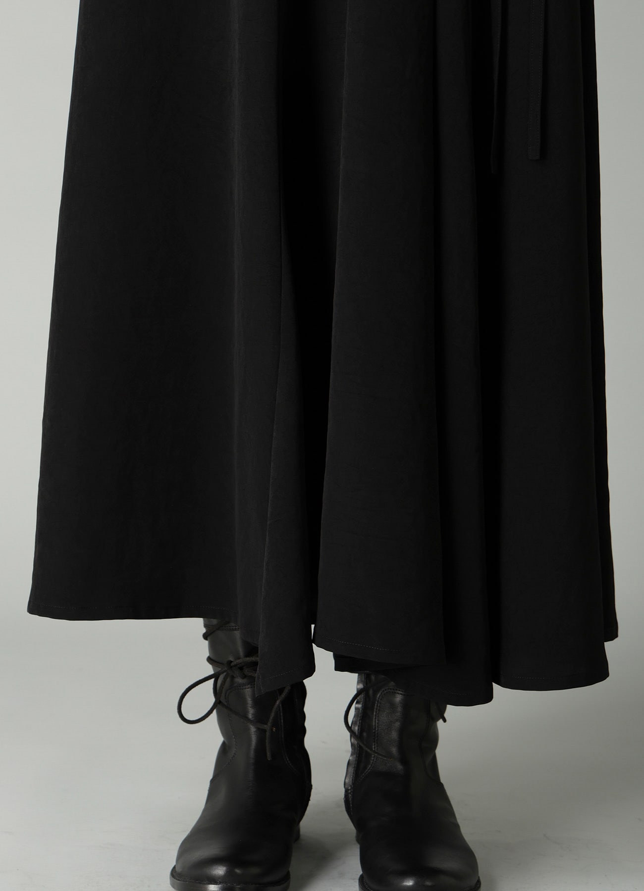Ta/Pe CREPE DE CHINE L GATHERED FLARE PANTS
