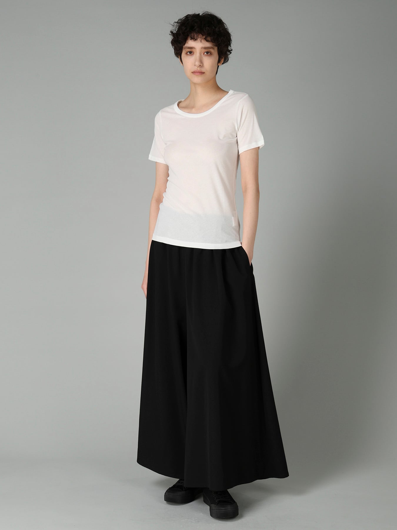 80/-HIGH TWISTED SINGLE JERSEY SHORT SLV ROUND NECK T