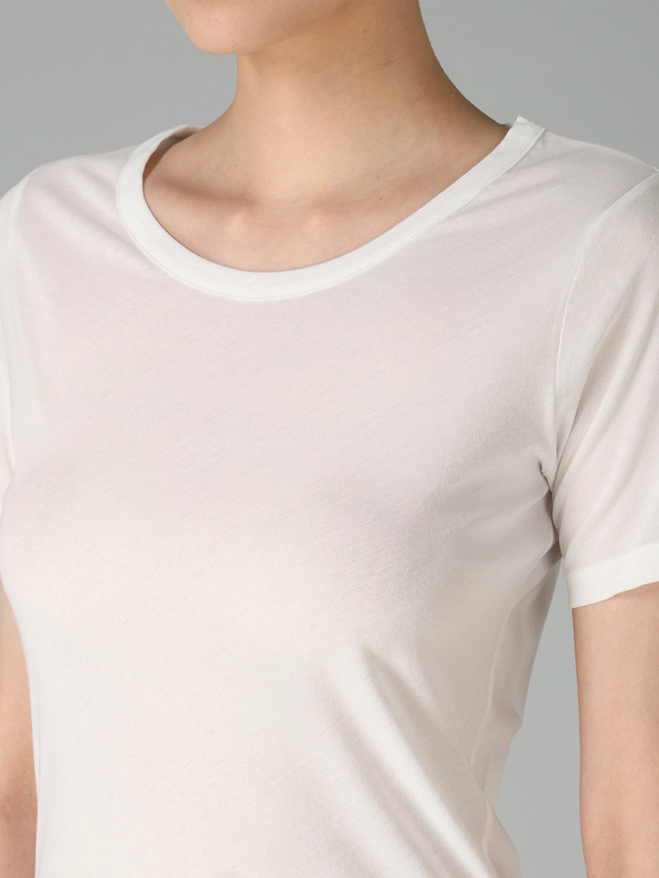 80/-HIGH TWISTED SINGLE JERSEY SHORT SLV ROUND NECK T