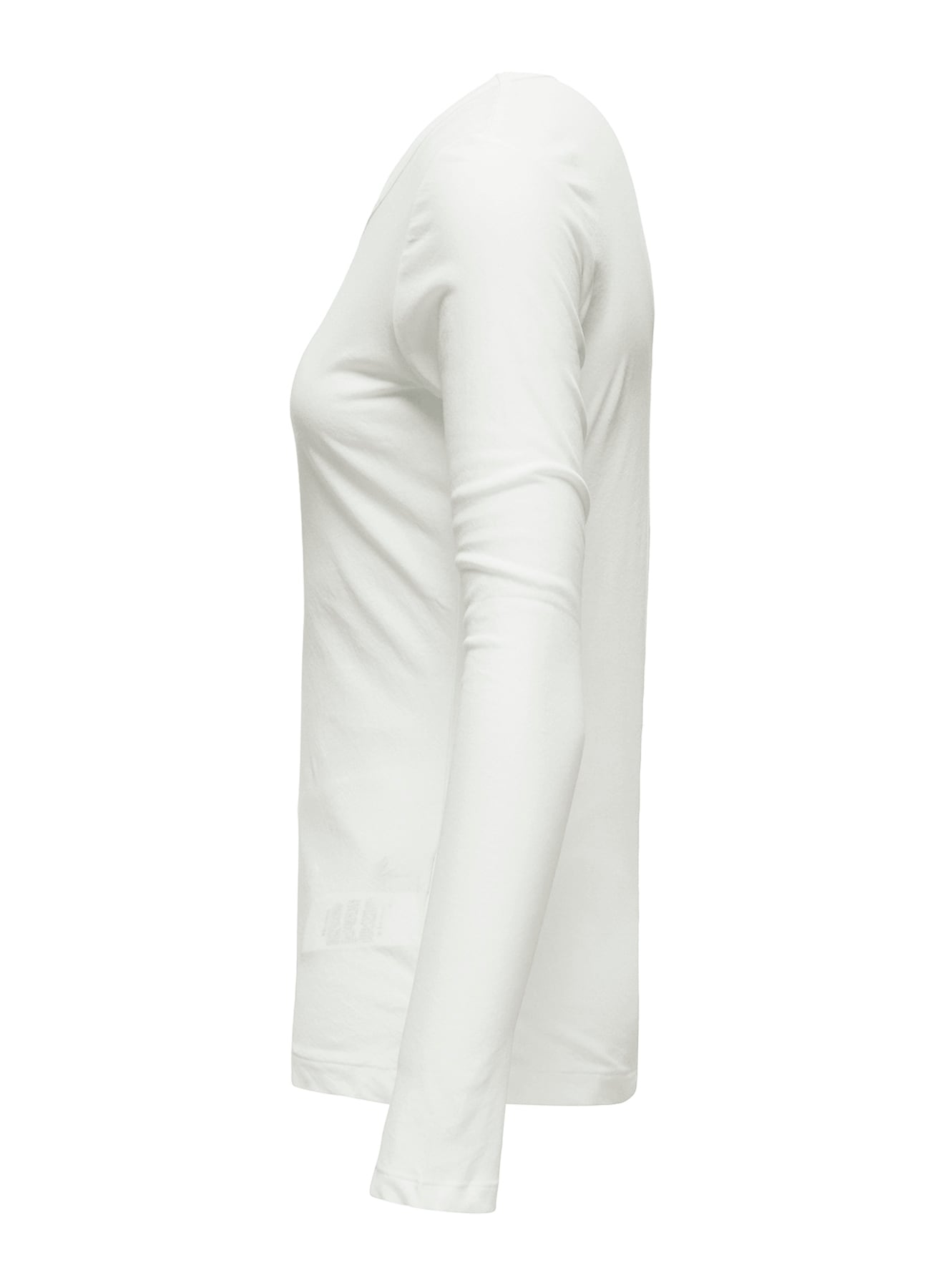 80/-HIGH TWISTED SINGLE JERSEY LONG SLV ROUND NECK T