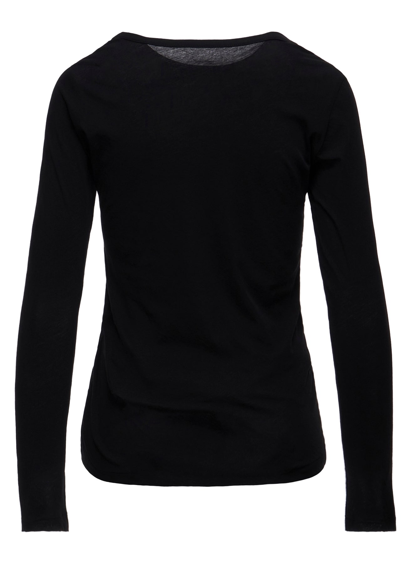 80/-HIGH TWISTED SINGLE JERSEY LONG SLV ROUND NECK T