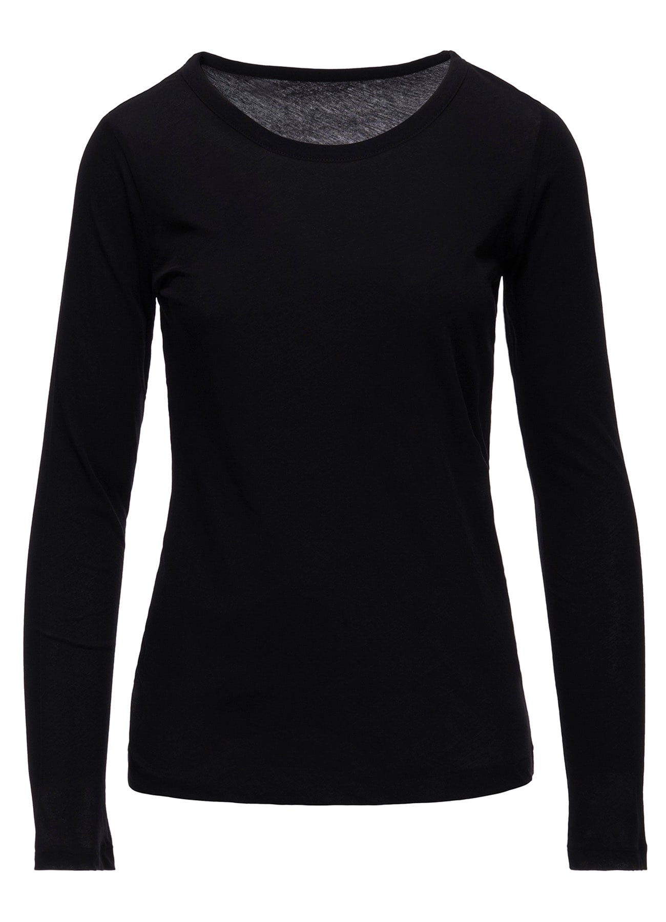 80/-HIGH TWISTED SINGLE JERSEY LONG SLV ROUND NECK T