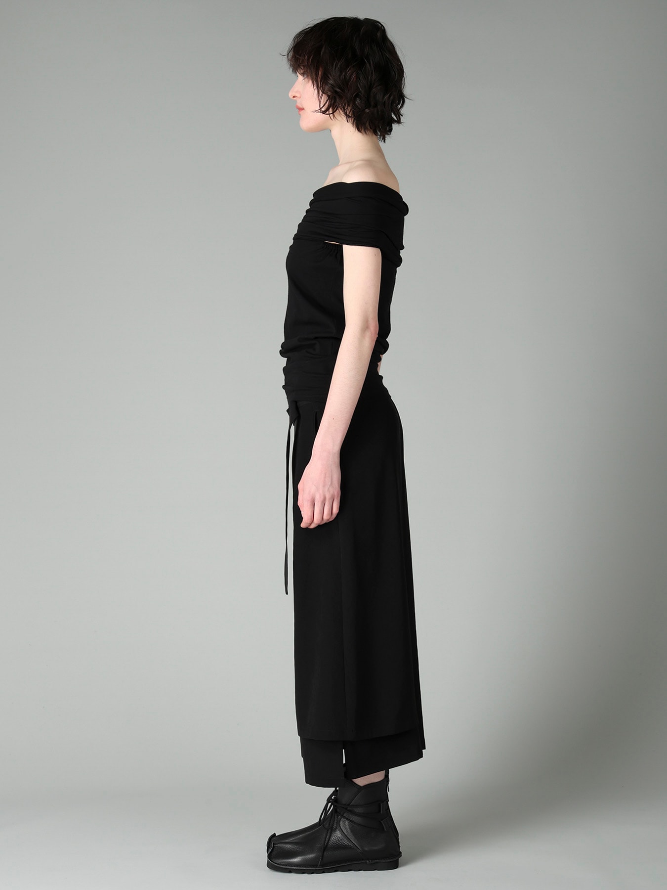 30/-COTTON SINGLE JERSEY OFF-SHOULDER TOP
