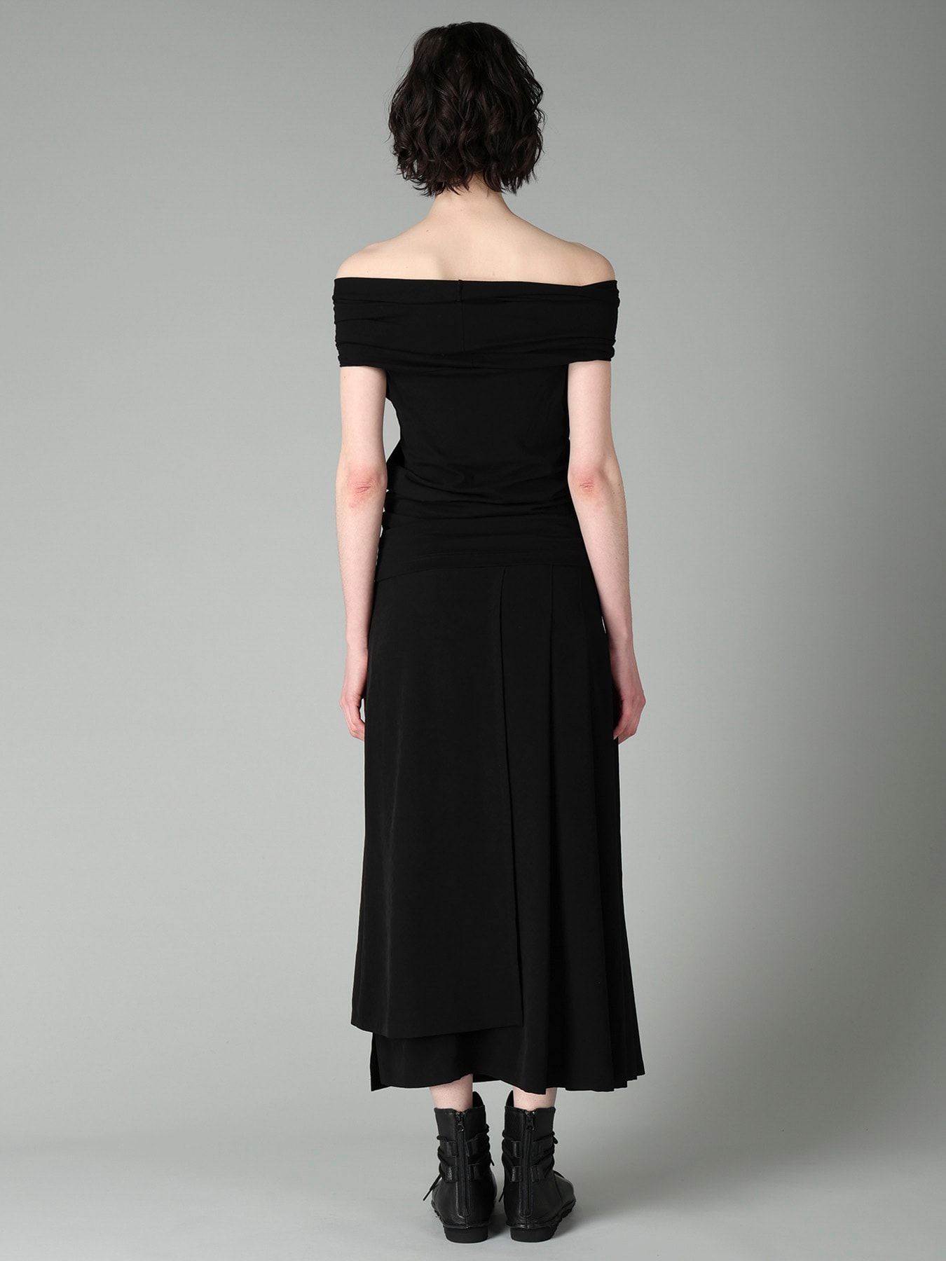 30/-COTTON SINGLE JERSEY OFF-SHOULDER TOP