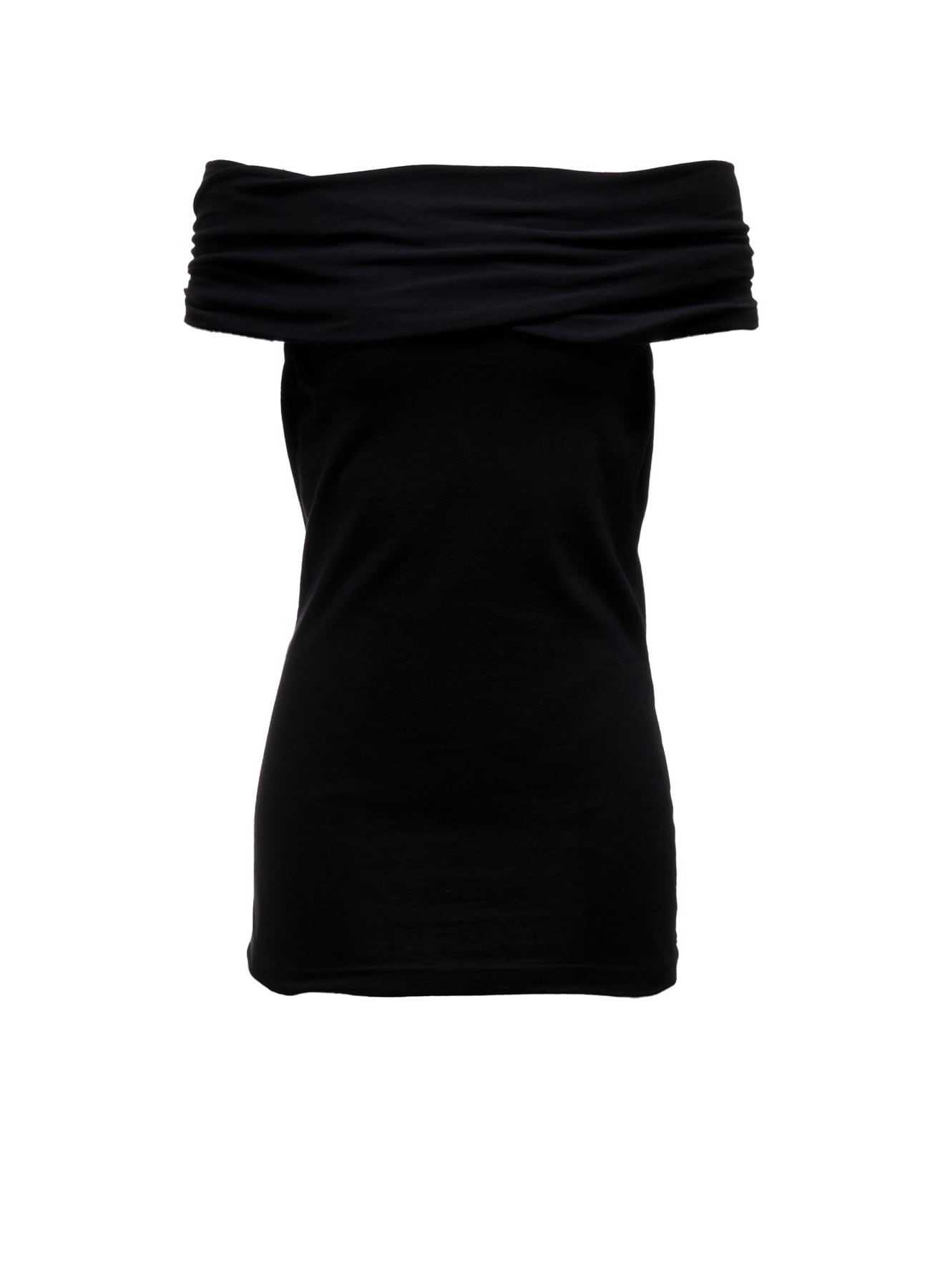 30/-COTTON SINGLE JERSEY OFF-SHOULDER TOP