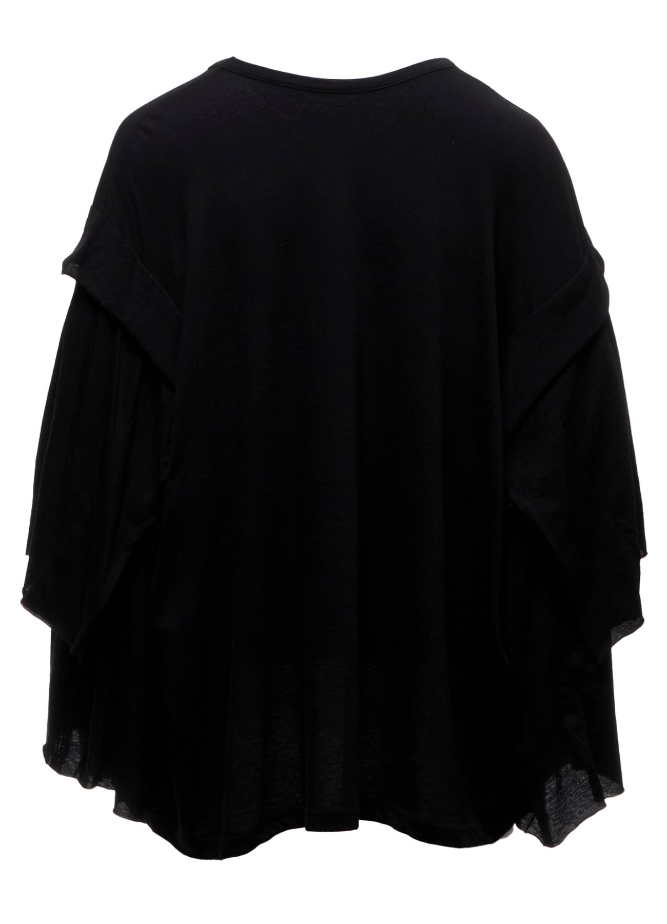 40/-COTTON SINGLE JERSEY DRAPED LONG SLV T
