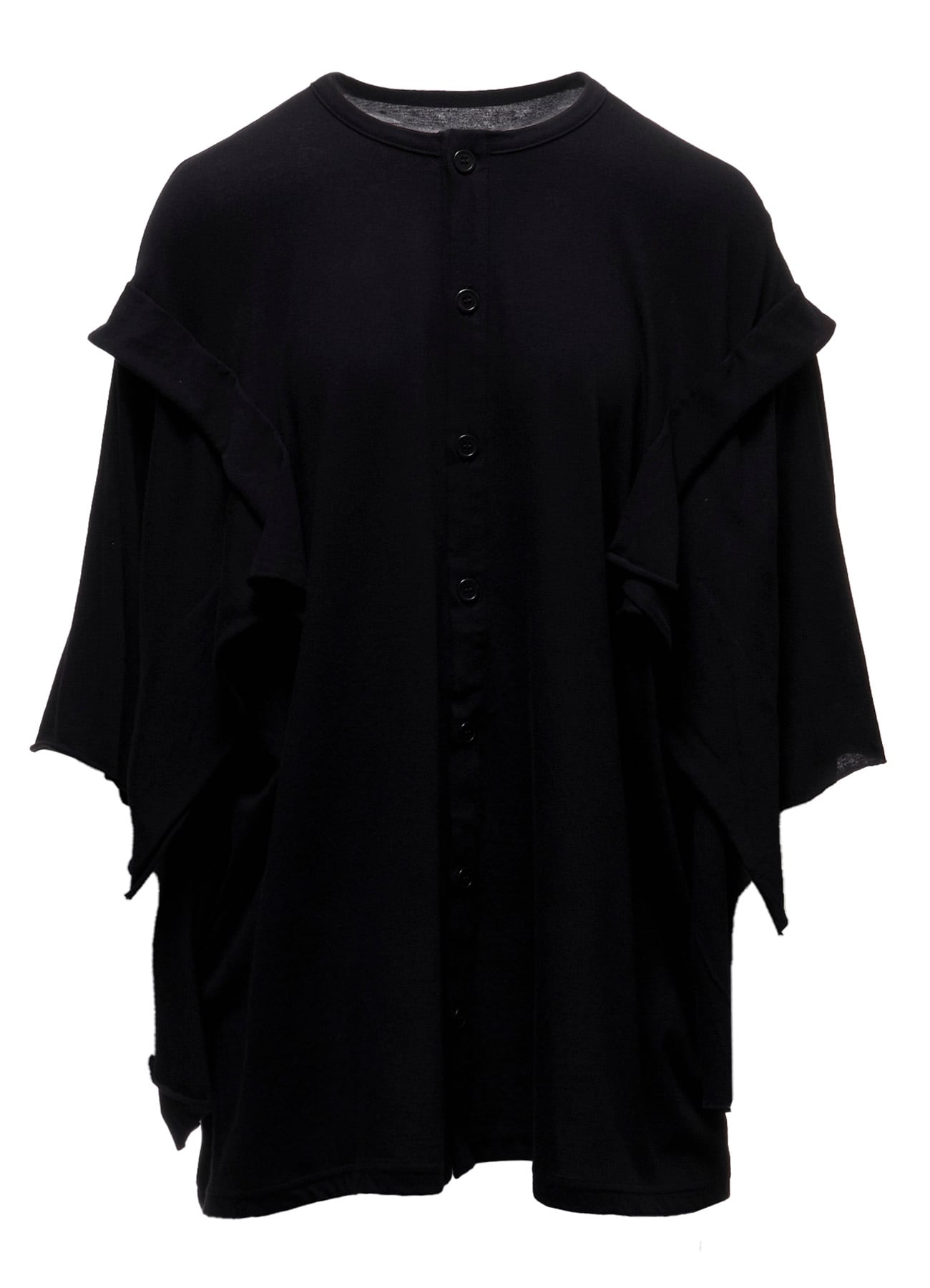 40/-COTTON SINGLE JERSEY DRAPED CARDIGAN