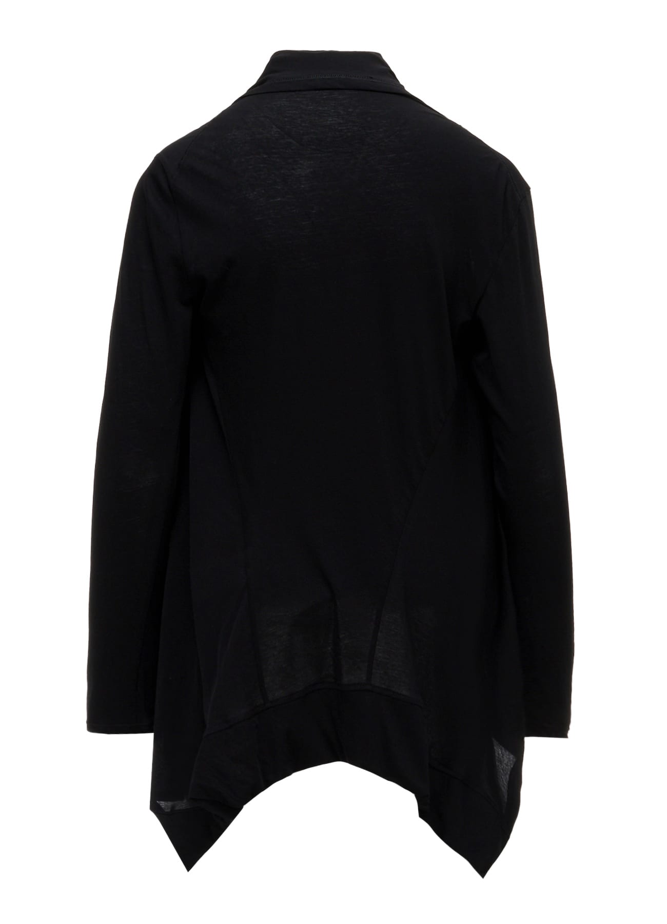 HIGH TWISTED SINGLE JERSEY SHOULDER GUSSET CARDIGAN