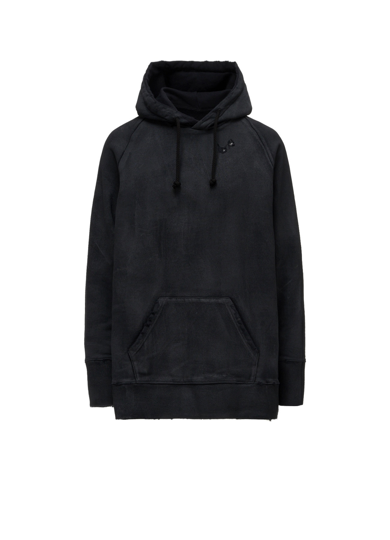 FRENCH TERRY DAMAGED HOODIE