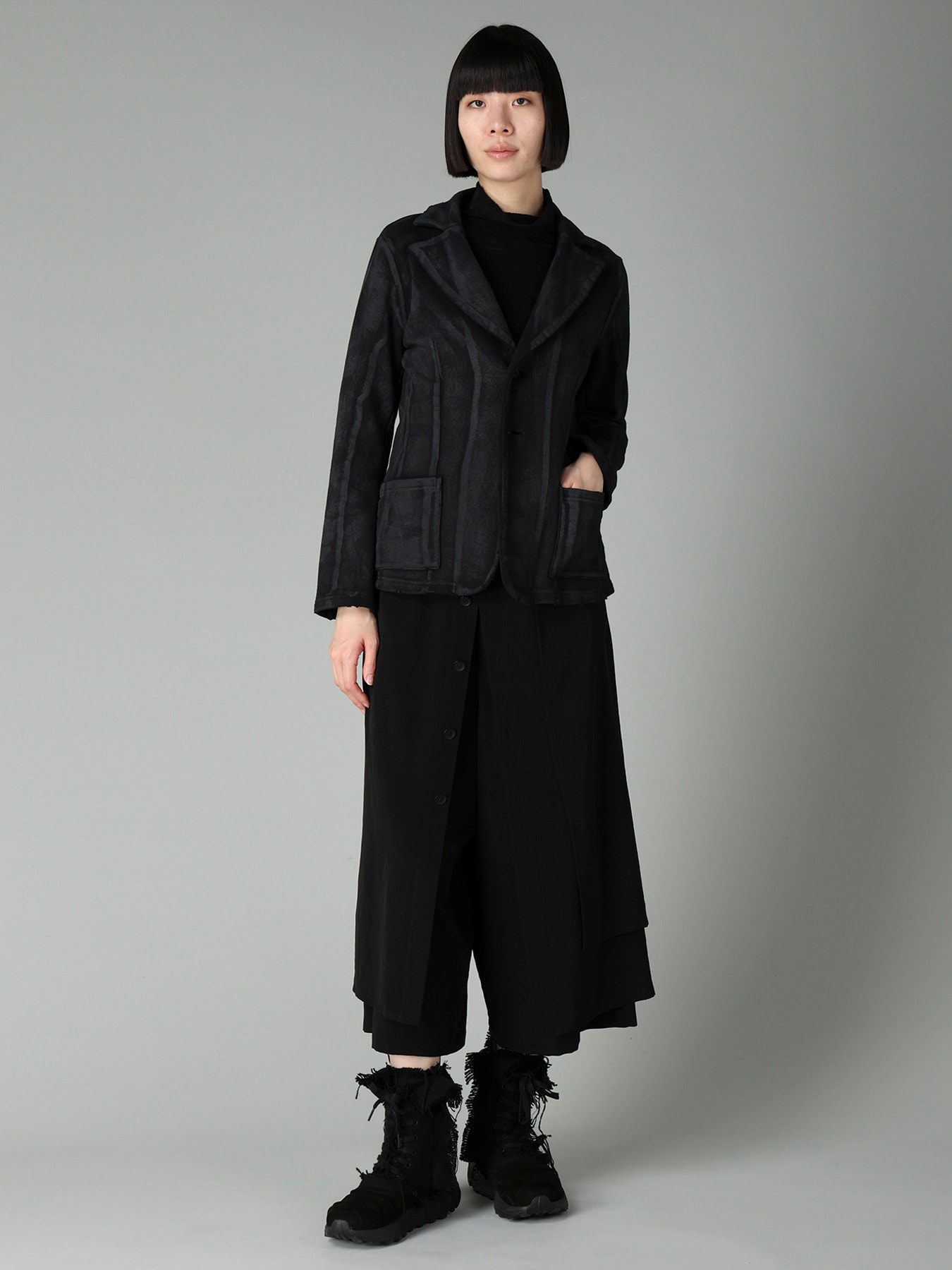 FRENCH TERRY DAMAGED JACKET