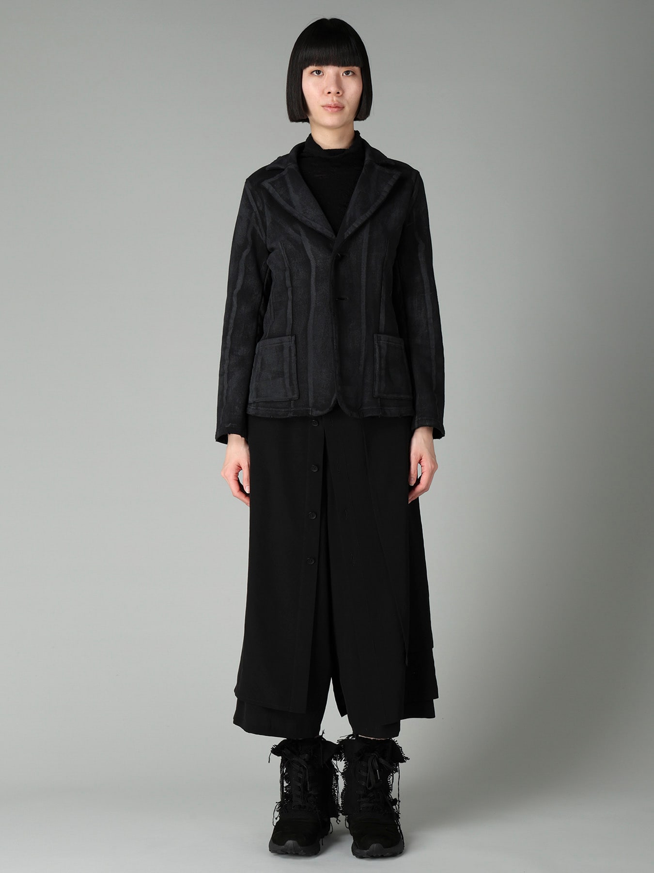 FRENCH TERRY DAMAGED JACKET