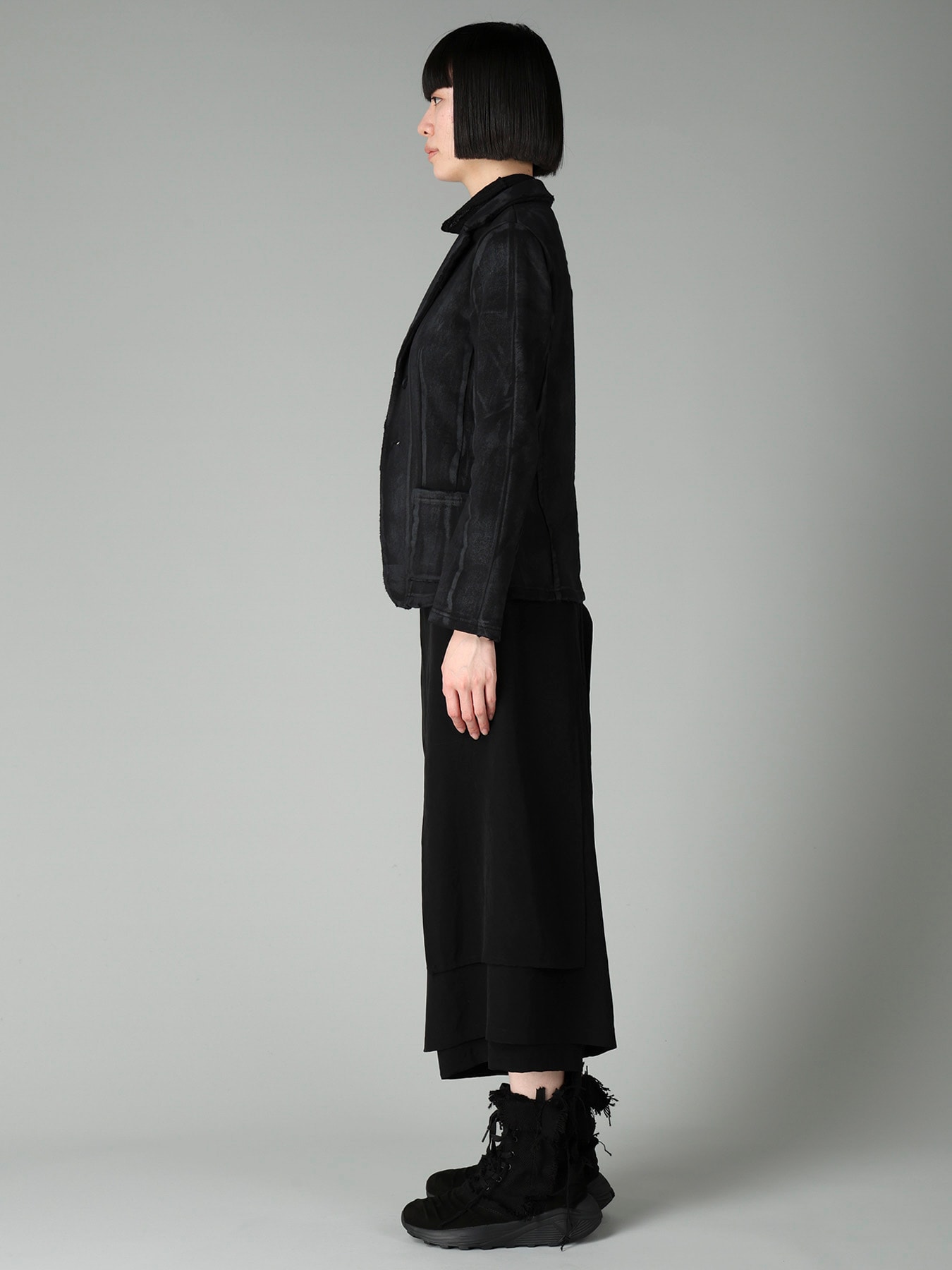 FRENCH TERRY DAMAGED JACKET