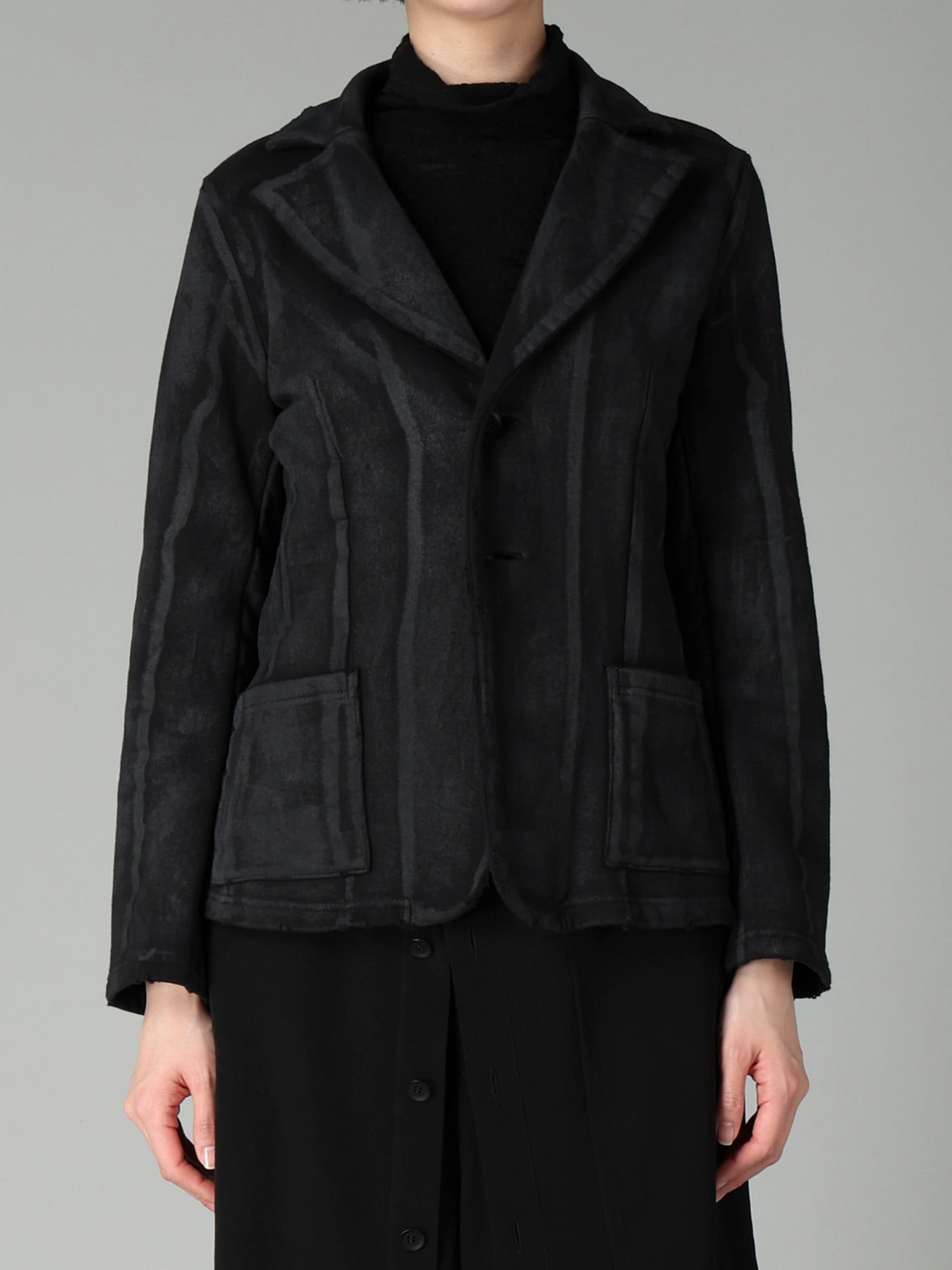 FRENCH TERRY DAMAGED JACKET