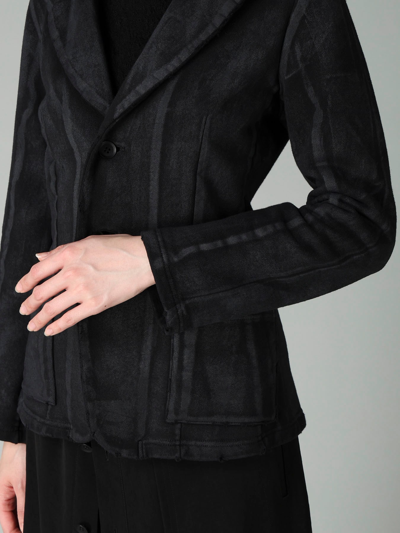 FRENCH TERRY DAMAGED JACKET