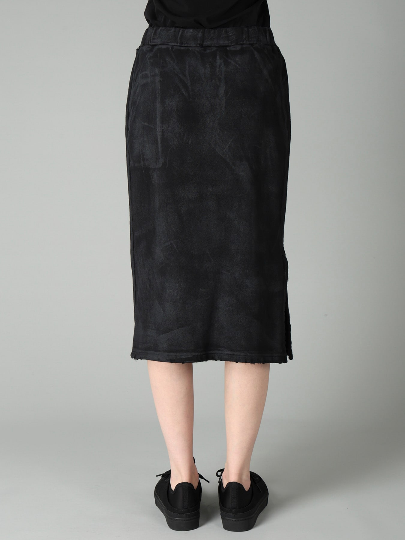 FRENCH TERRY DAMAGED SKIRT