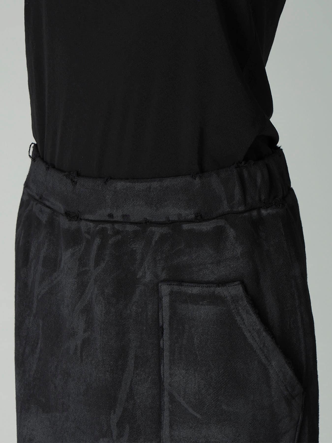 FRENCH TERRY DAMAGED SKIRT