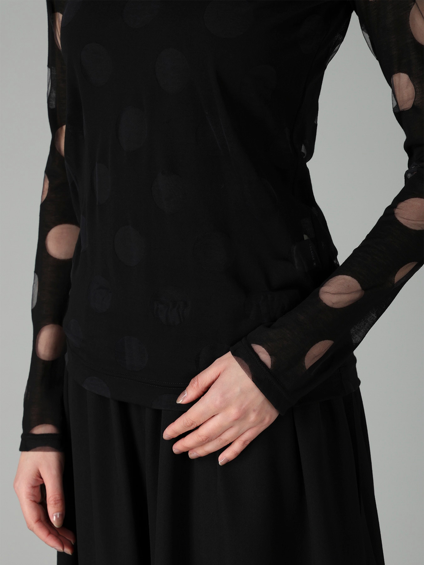 C/NY OPAL SINGLE JERSEY  ROUND NECK LONG SLV T