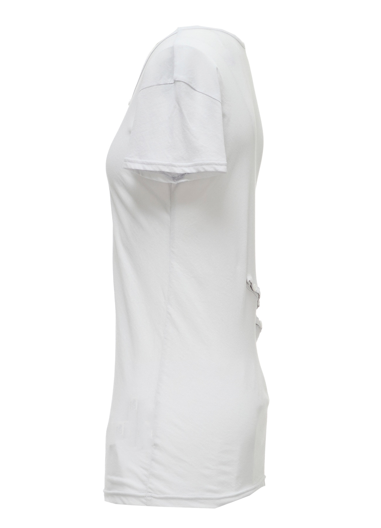 HIGH TWISTED SINGLE JERSEY DIGONAL BUTTON SHORT SLV T