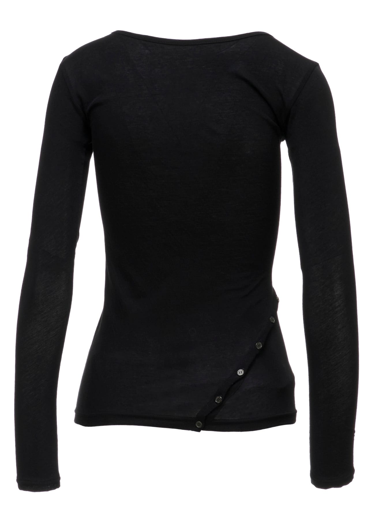 HIGH TWISTED SINGLE JERSEY DIGONAL BUTTON LONG SLV T
