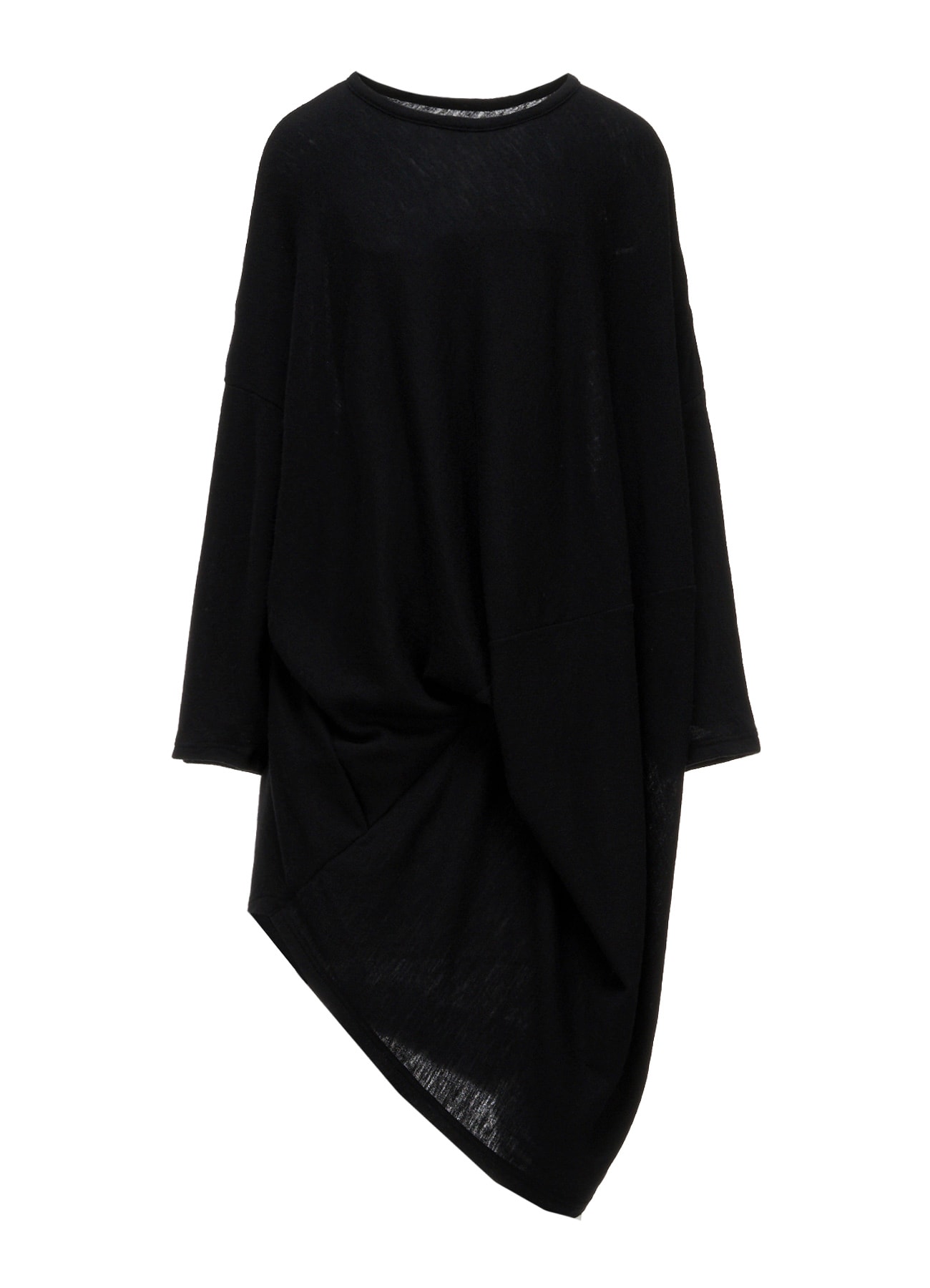 AIRY SPUN LIGHT MILLED DRAPED DRESS