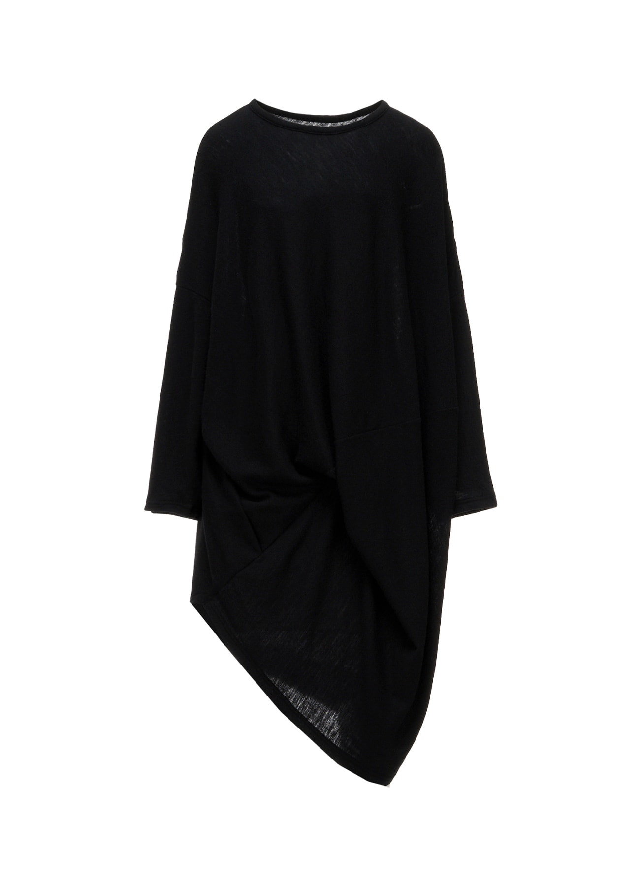 AIRY SPUN LIGHT MILLED DRAPED DRESS