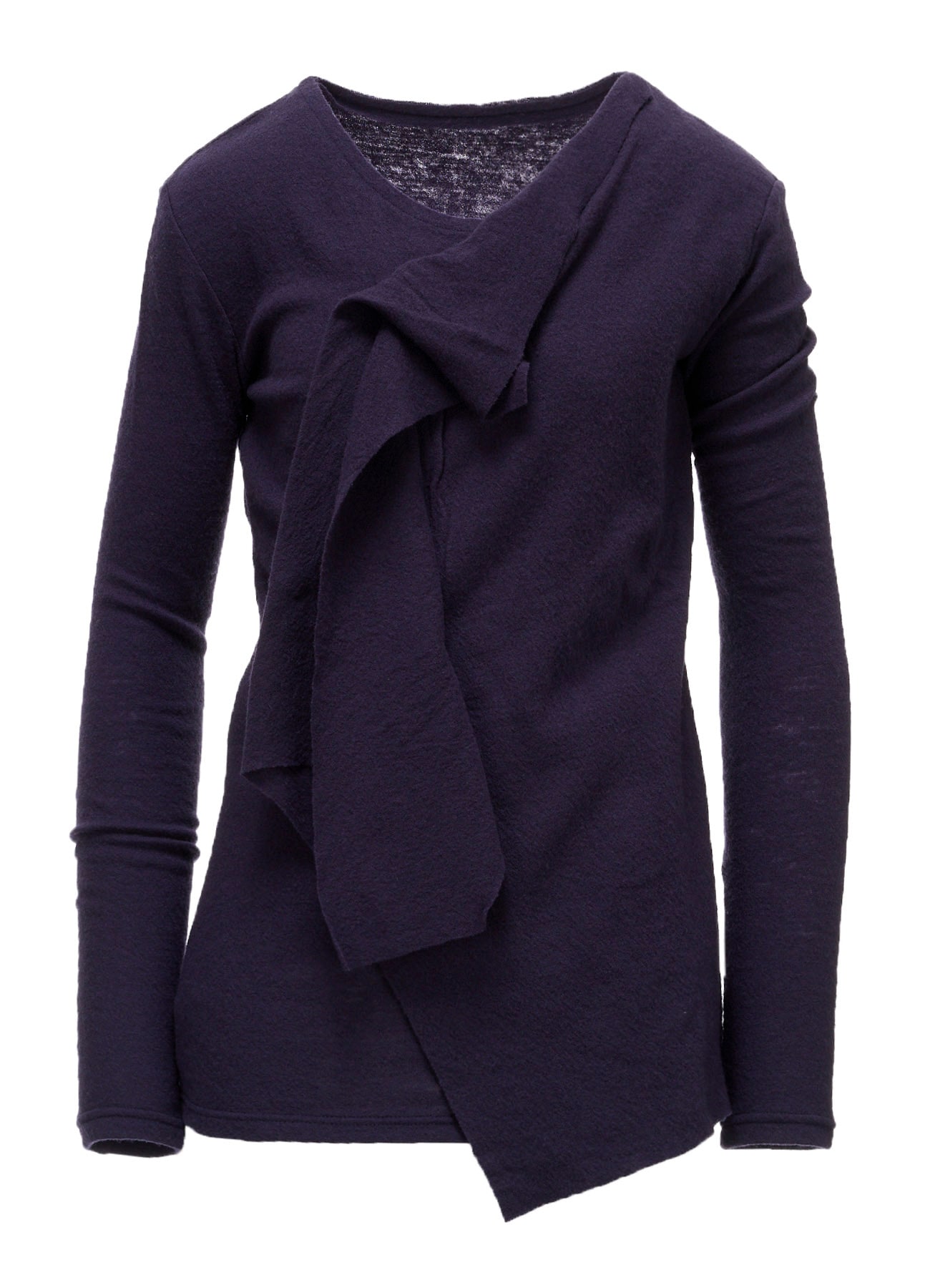 AIRY SPUN LIGHT MILLED DRAPED LONG SLV T A