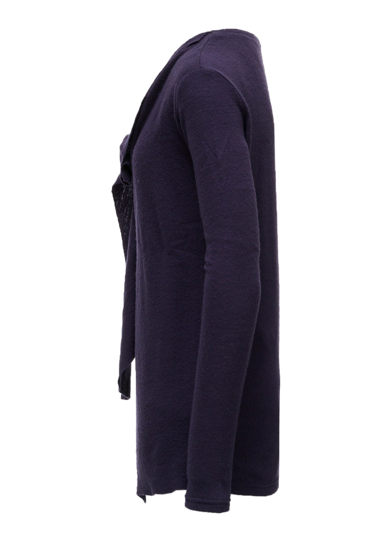 AIRY SPUN LIGHT MILLED DRAPED LONG SLV T A