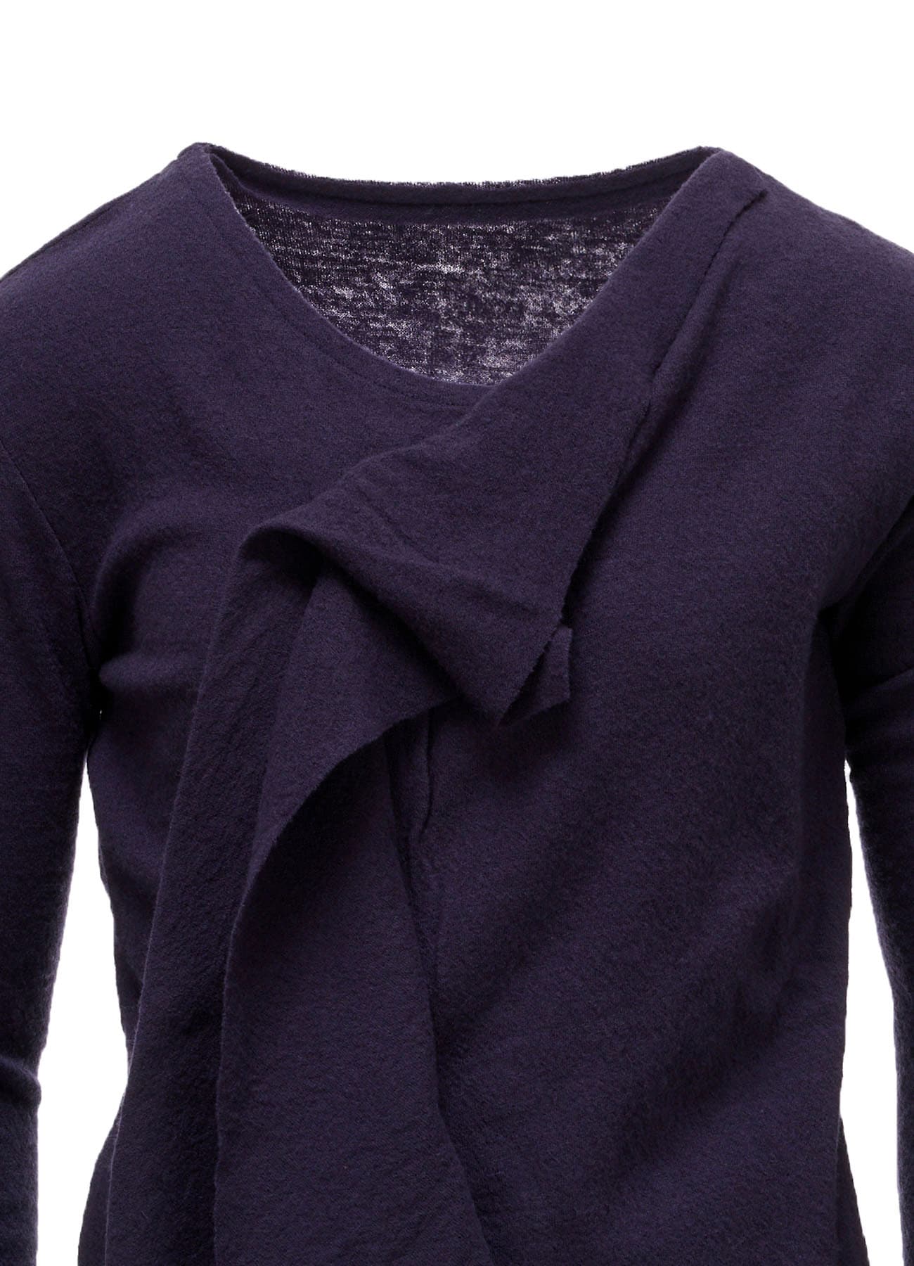 AIRY SPUN LIGHT MILLED DRAPED LONG SLV T A