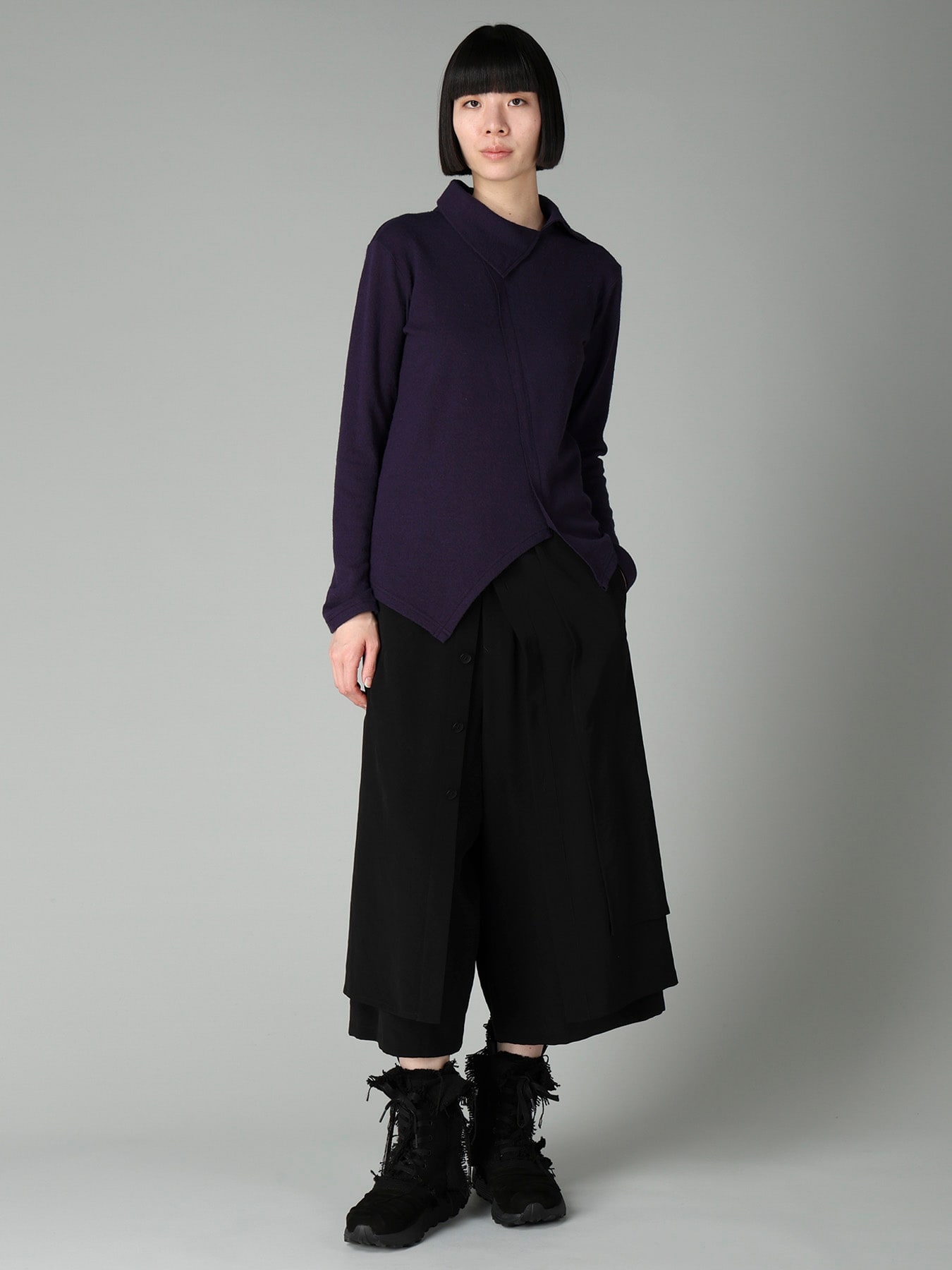 AIRY SPUN LIGHT MILLED ASM COLLAR PULLOVER