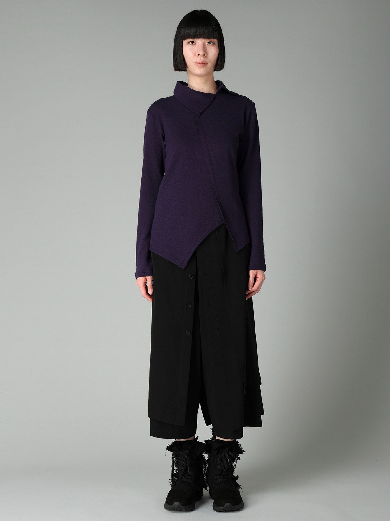 AIRY SPUN LIGHT MILLED ASM COLLAR PULLOVER