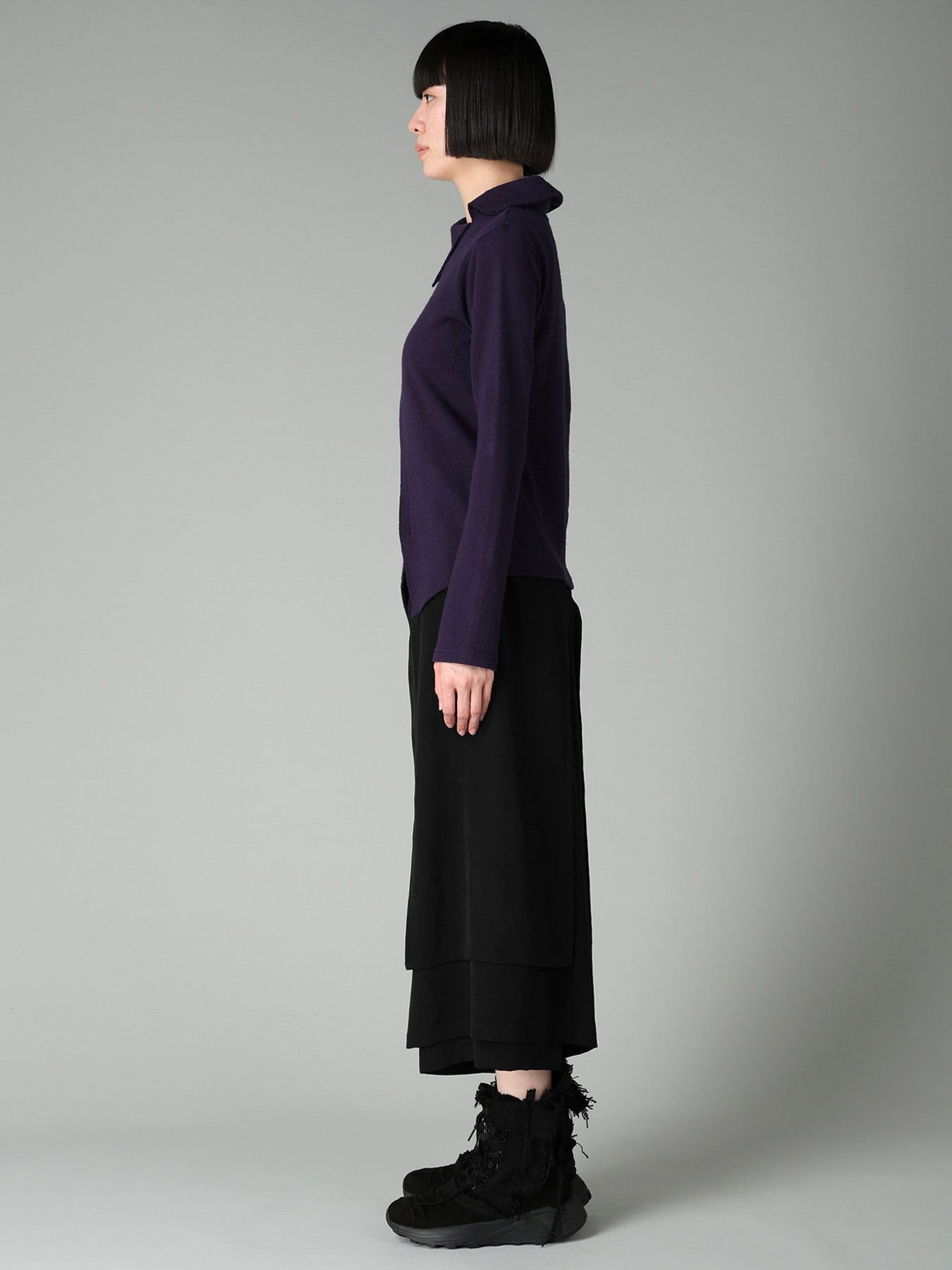 AIRY SPUN LIGHT MILLED ASM COLLAR PULLOVER