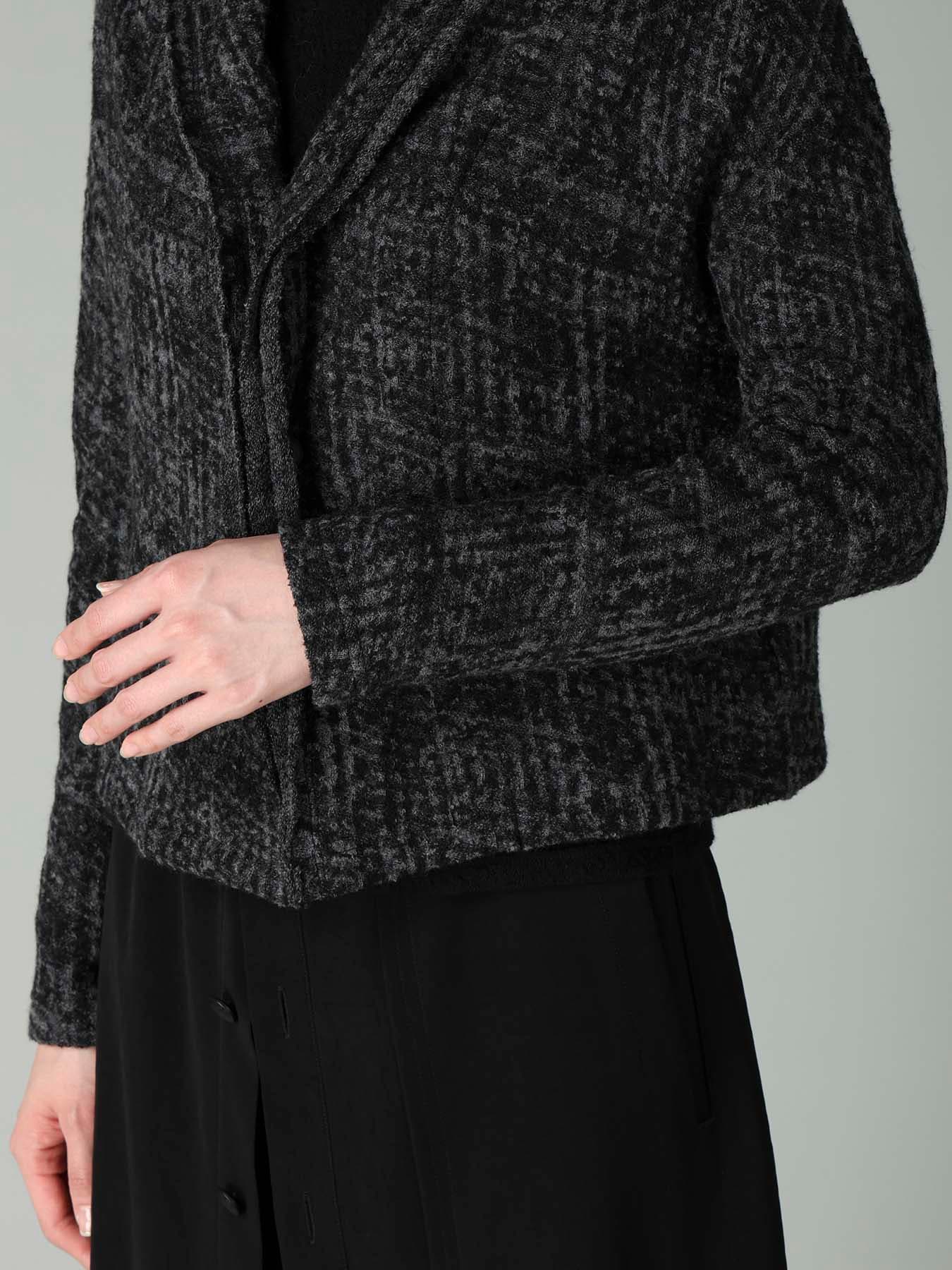 MILLING GLEN CHECK JQ DRAPED CARDIGAN