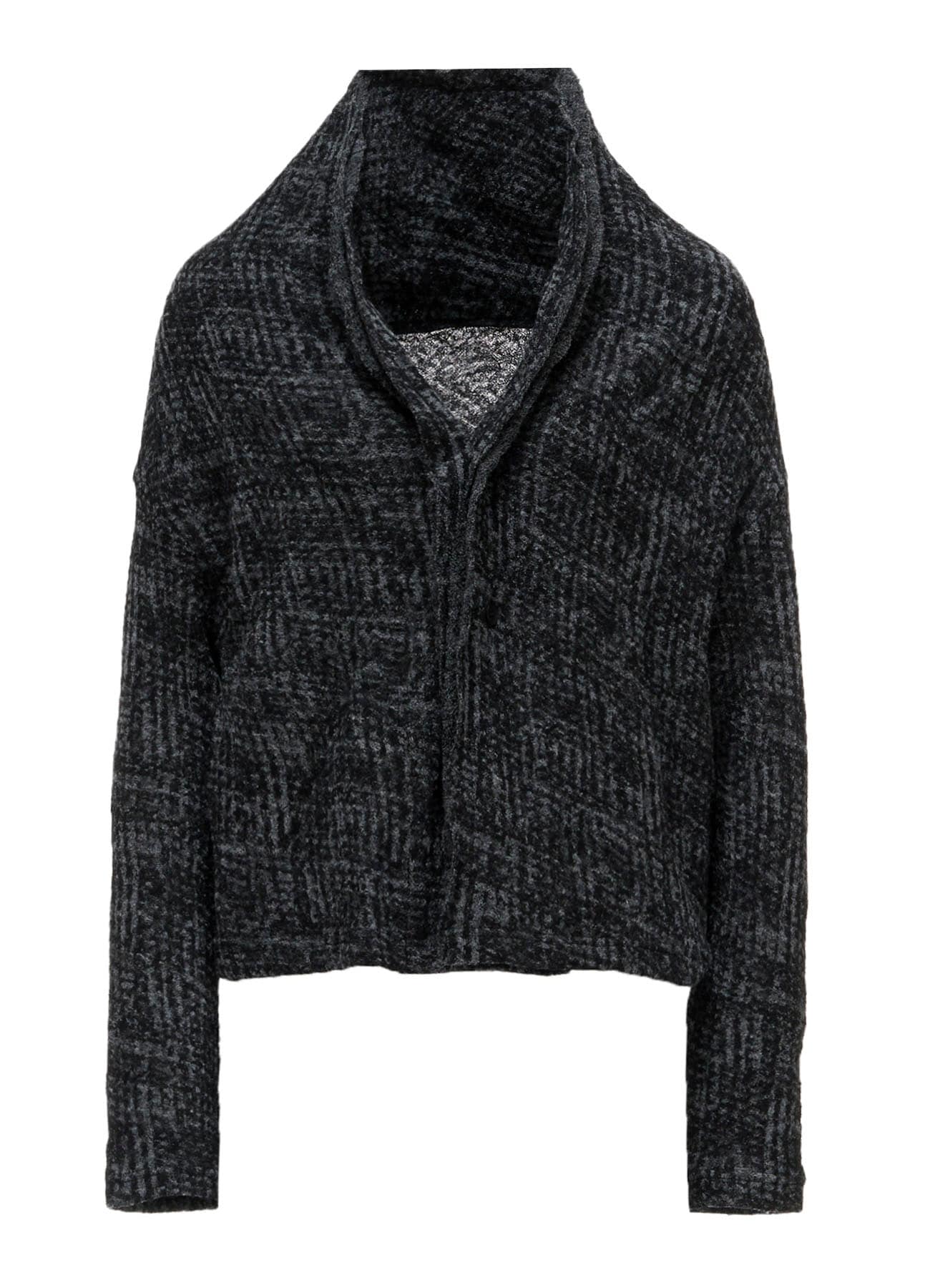 MILLING GLEN CHECK JQ DRAPED CARDIGAN