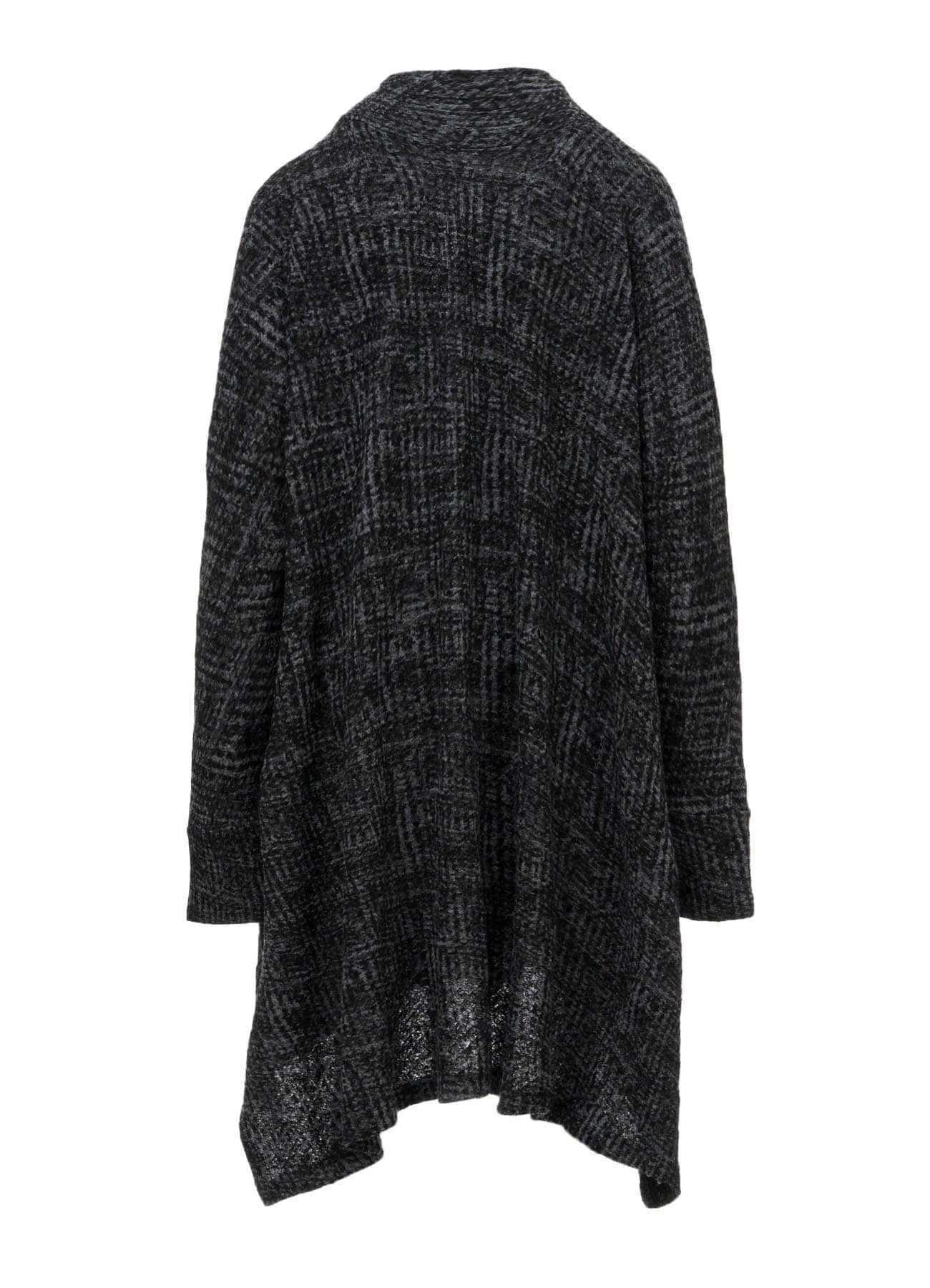 MILLING GLEN CHECK JQ DRAPED LONG CARDIGAN