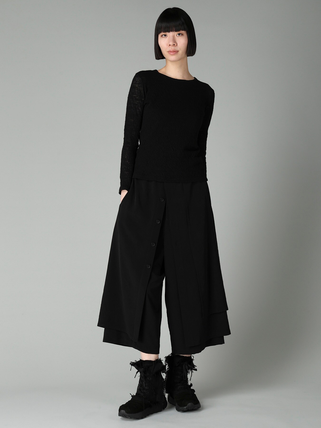 LINKS JACQUARD CREWNECK T