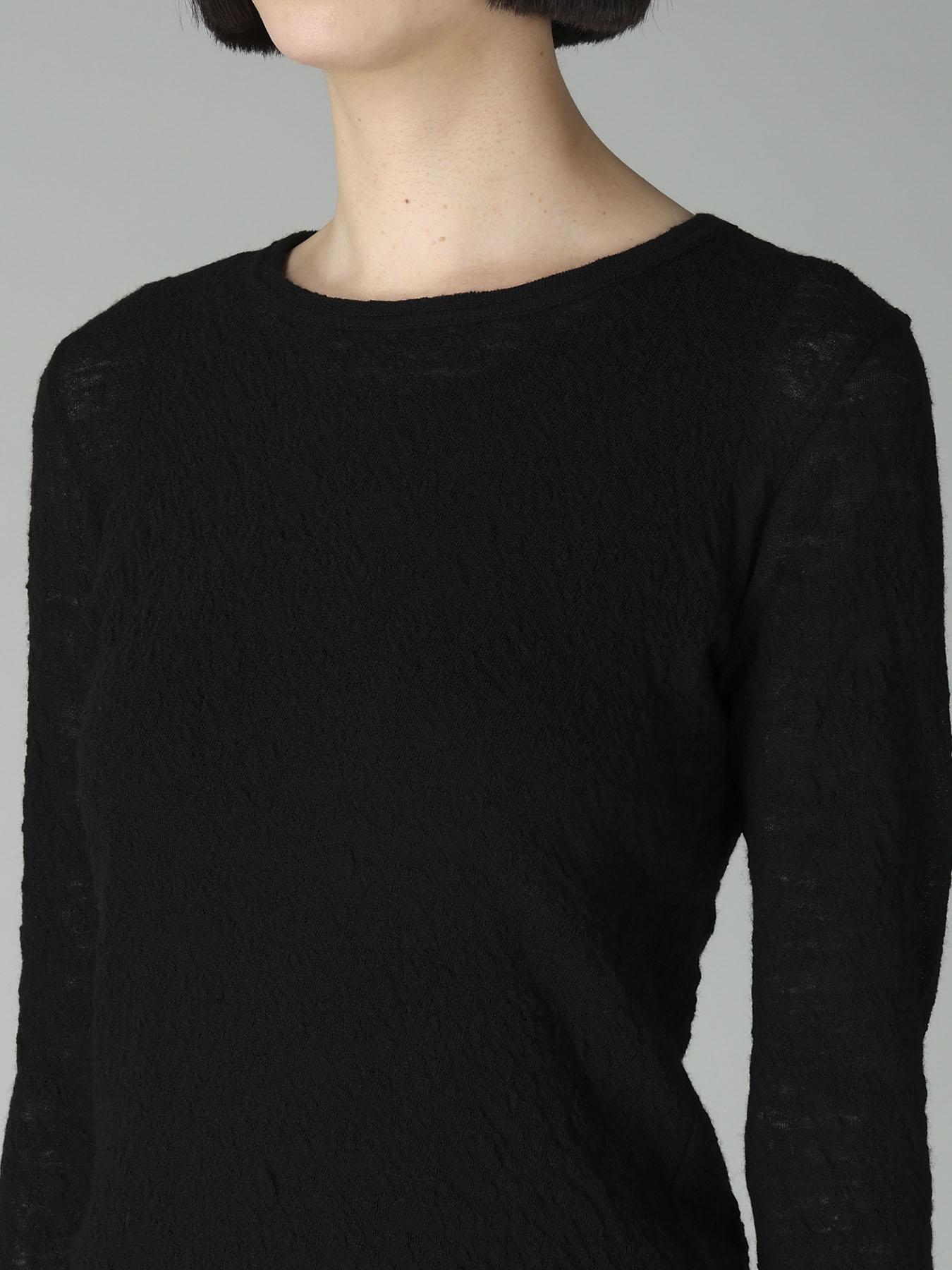 LINKS JACQUARD CREWNECK T