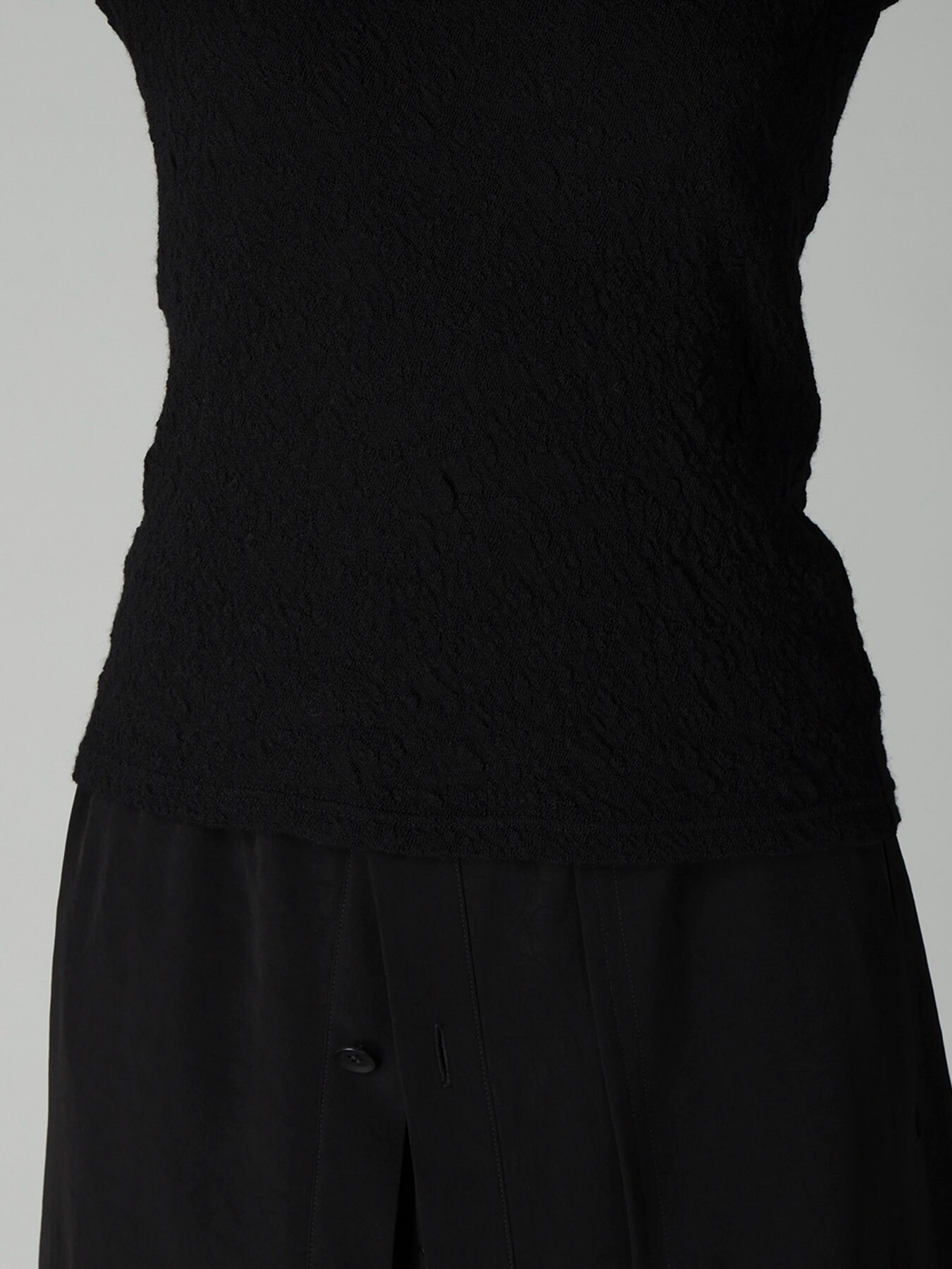 LINKS JACQUARD CREWNECK T