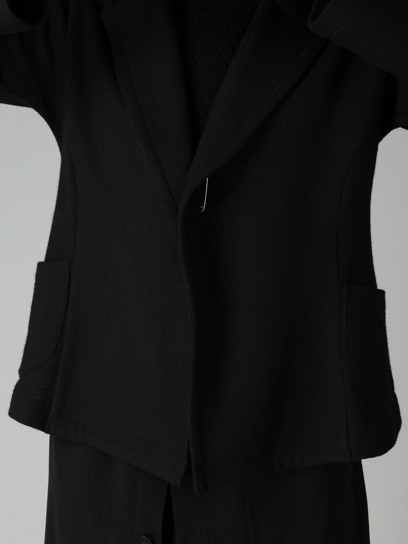 WOOLEN SINGLE JERSEY FLARE JACKET