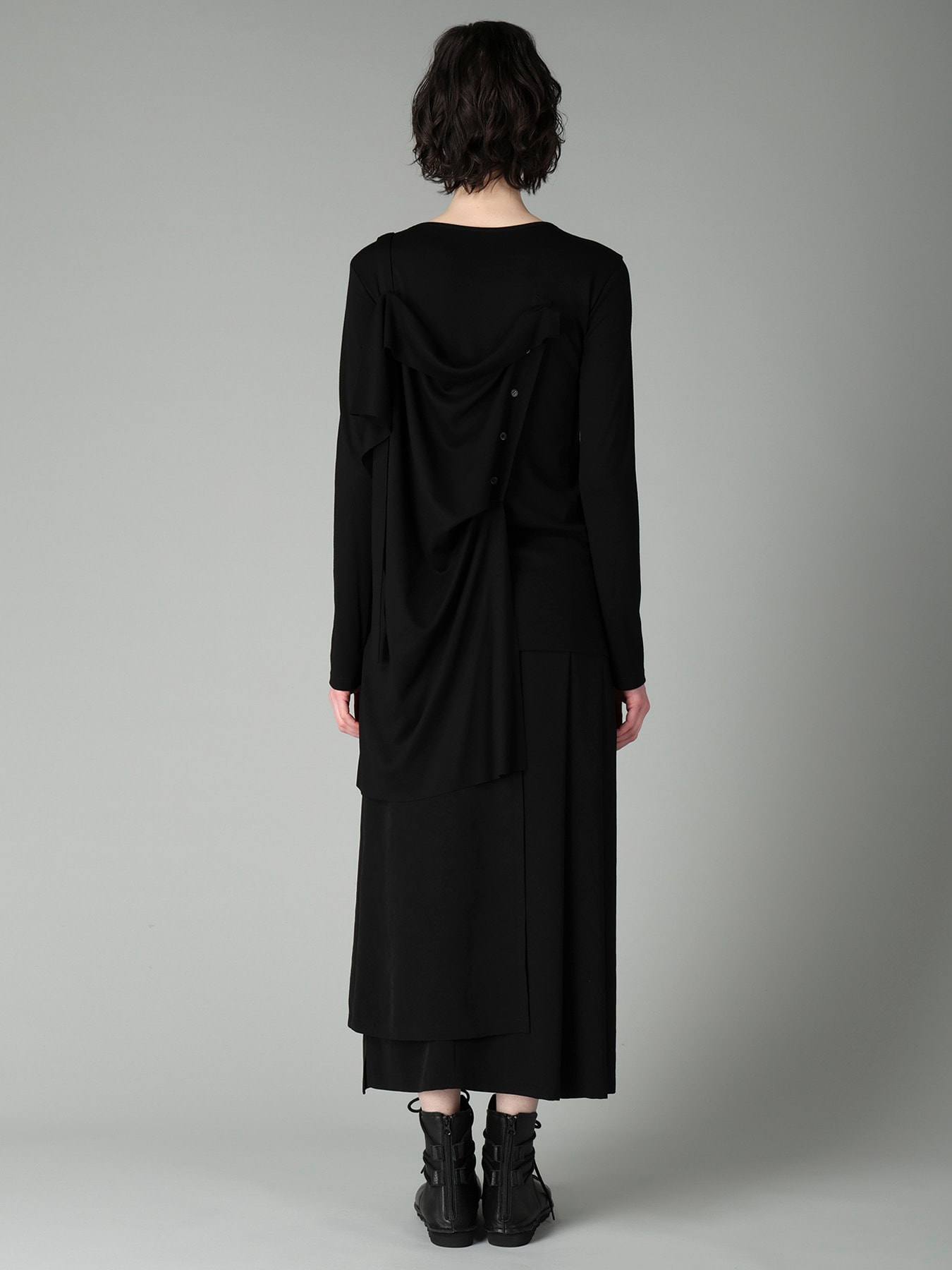 WOOL SMOOTH INTERLOCK STRAP LAYERED T
