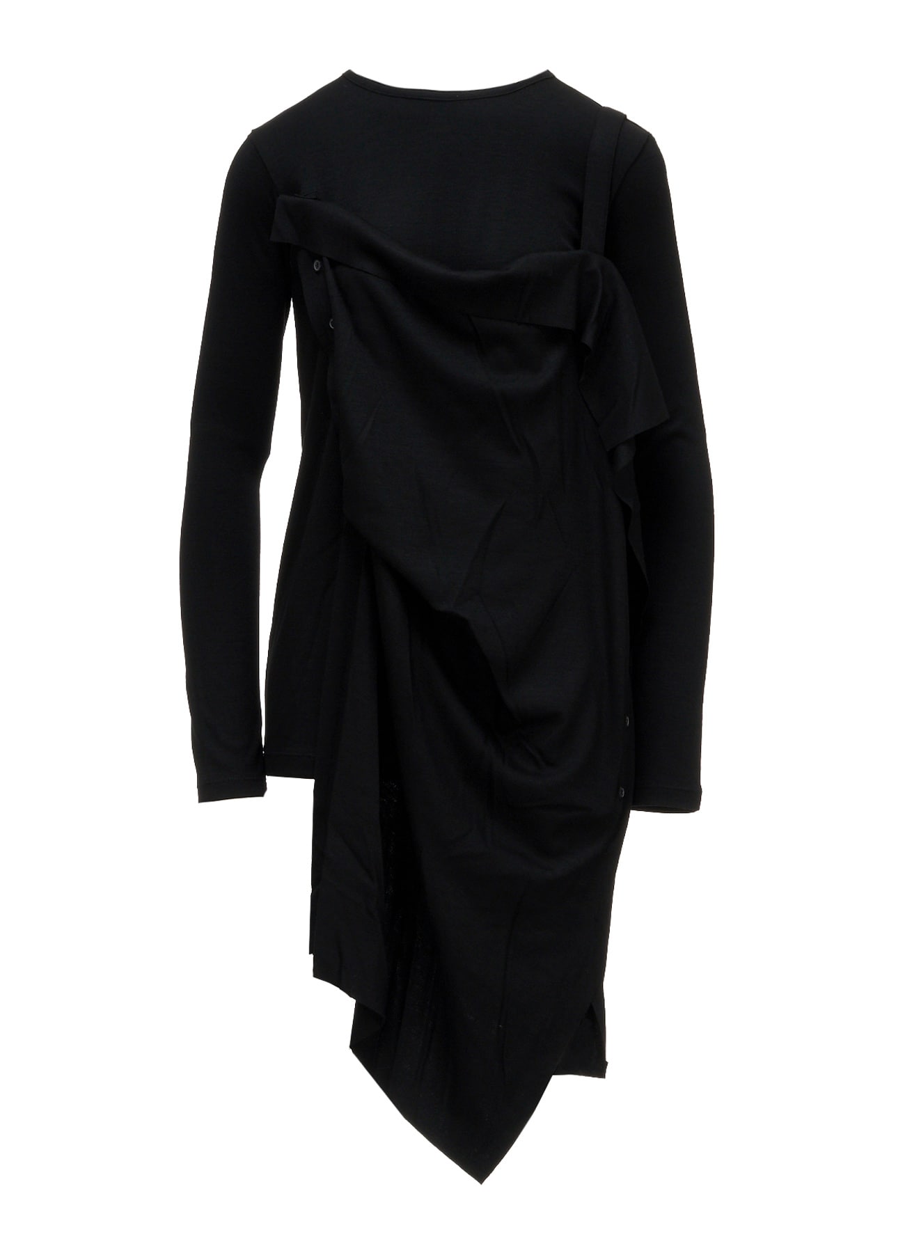 WOOL SMOOTH INTERLOCK STRAP LAYERED T