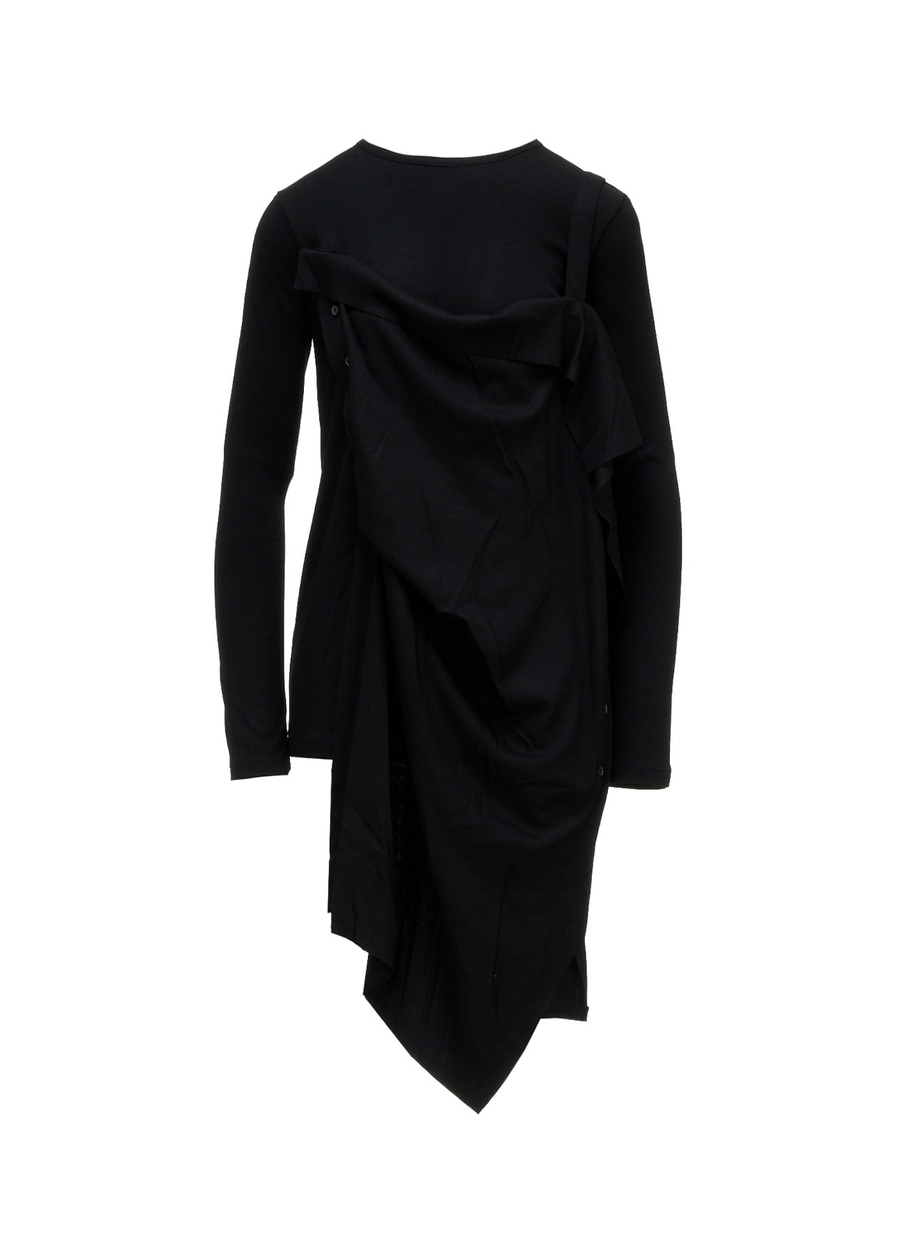 WOOL SMOOTH INTERLOCK STRAP LAYERED T