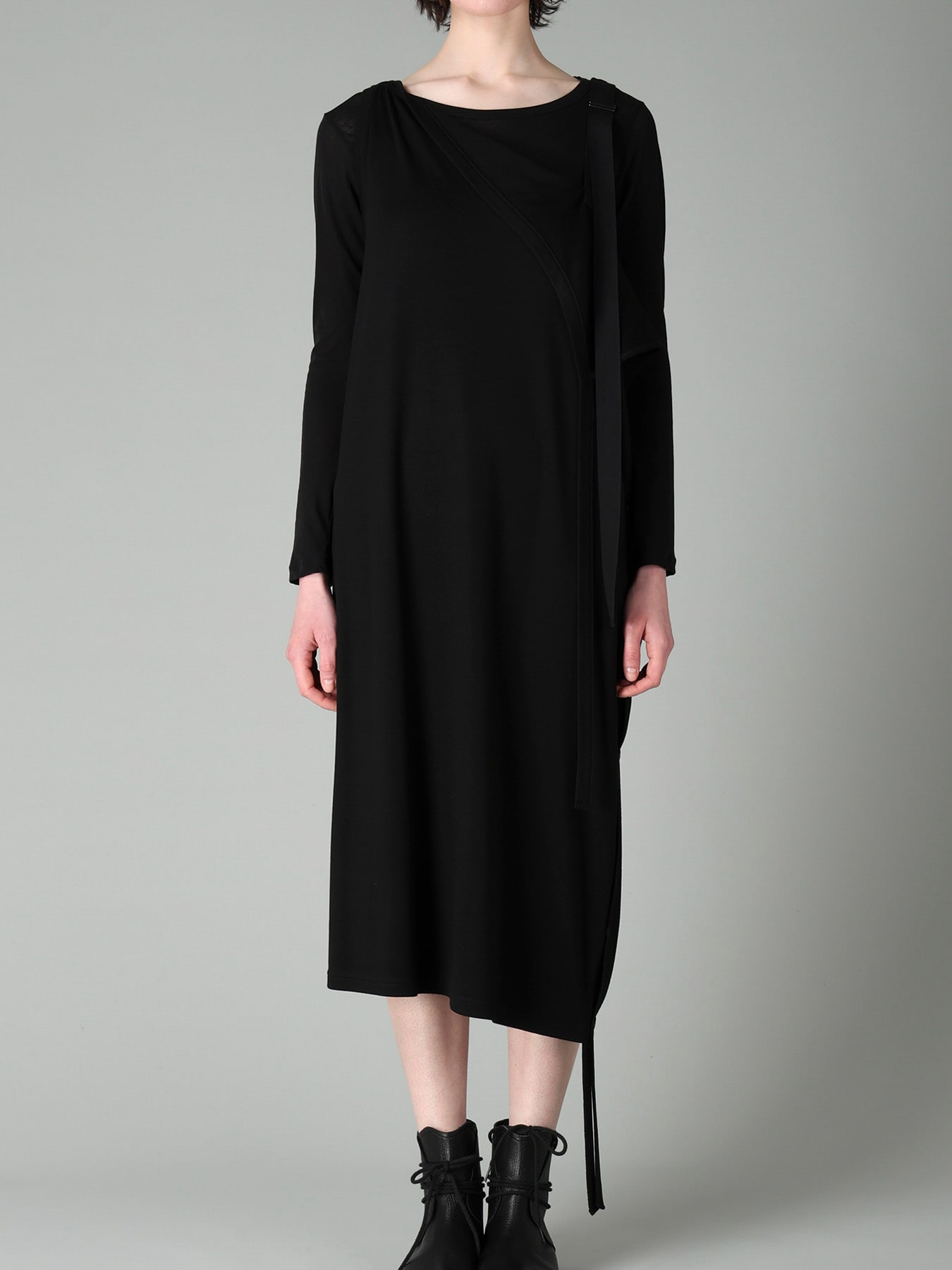WOOL SMOOTH INTERLOCK ASM SLEEVELESS DRESS