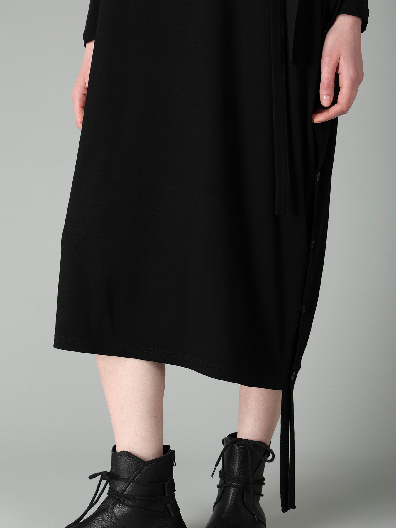 WOOL SMOOTH INTERLOCK ASM SLEEVELESS DRESS