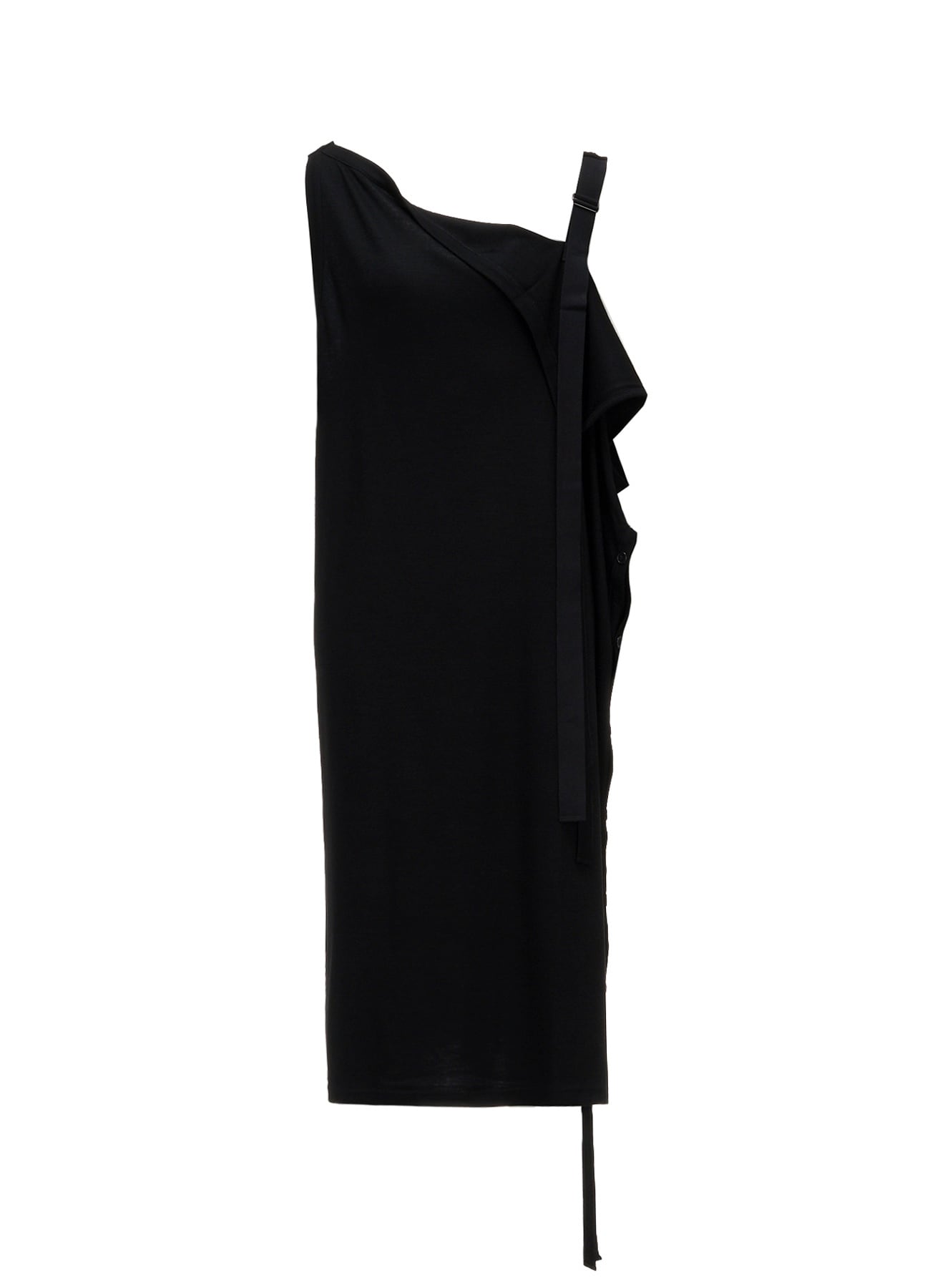 WOOL SMOOTH INTERLOCK ASM SLEEVELESS DRESS
