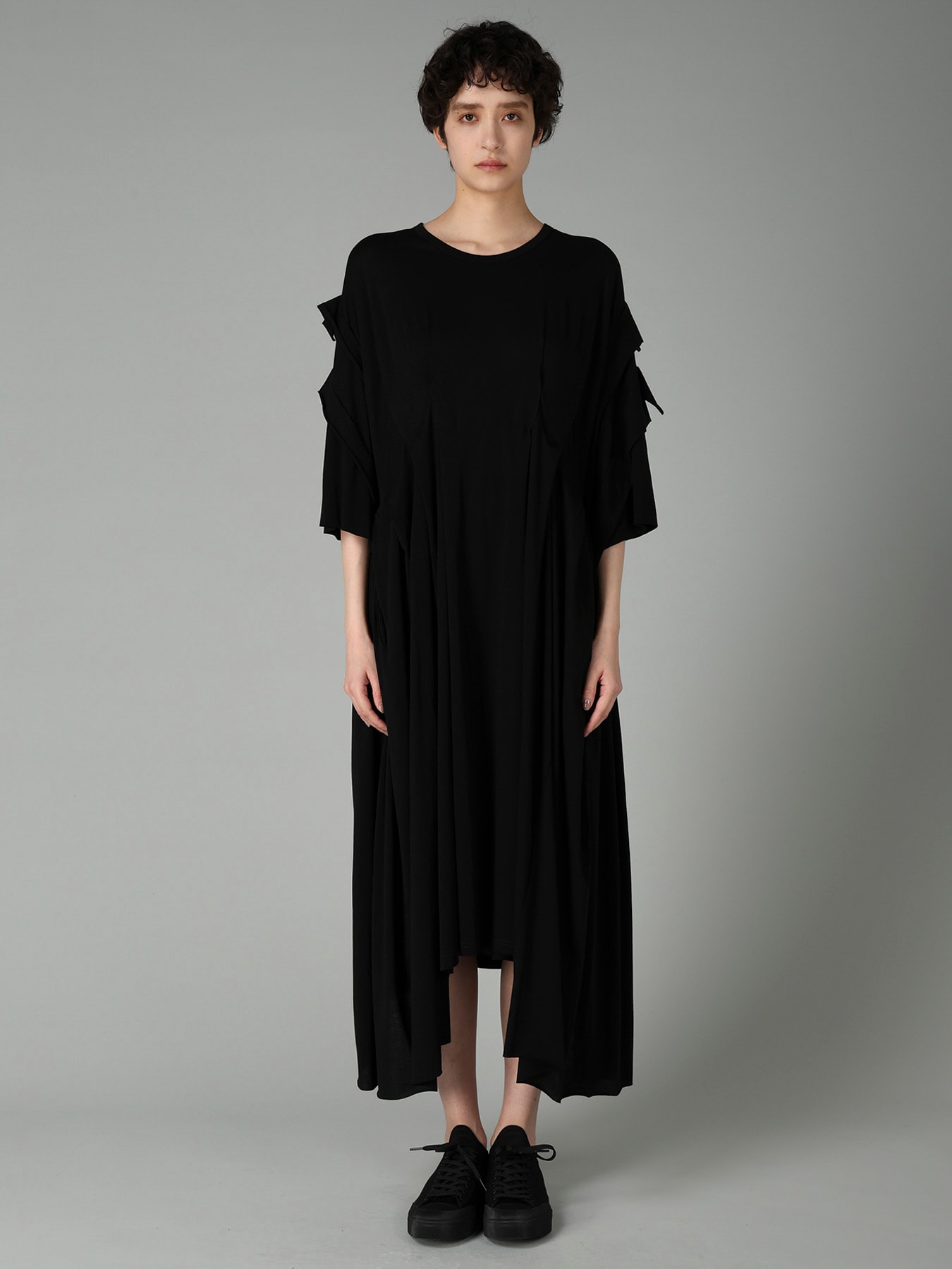 SUPIMA SINGLE JERSEY REVERSE SEAM DRESS