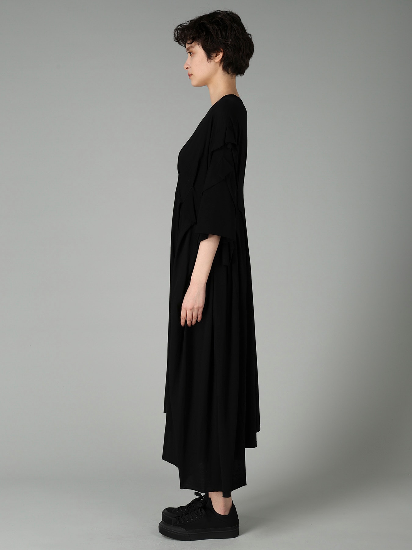 SUPIMA SINGLE JERSEY REVERSE SEAM DRESS