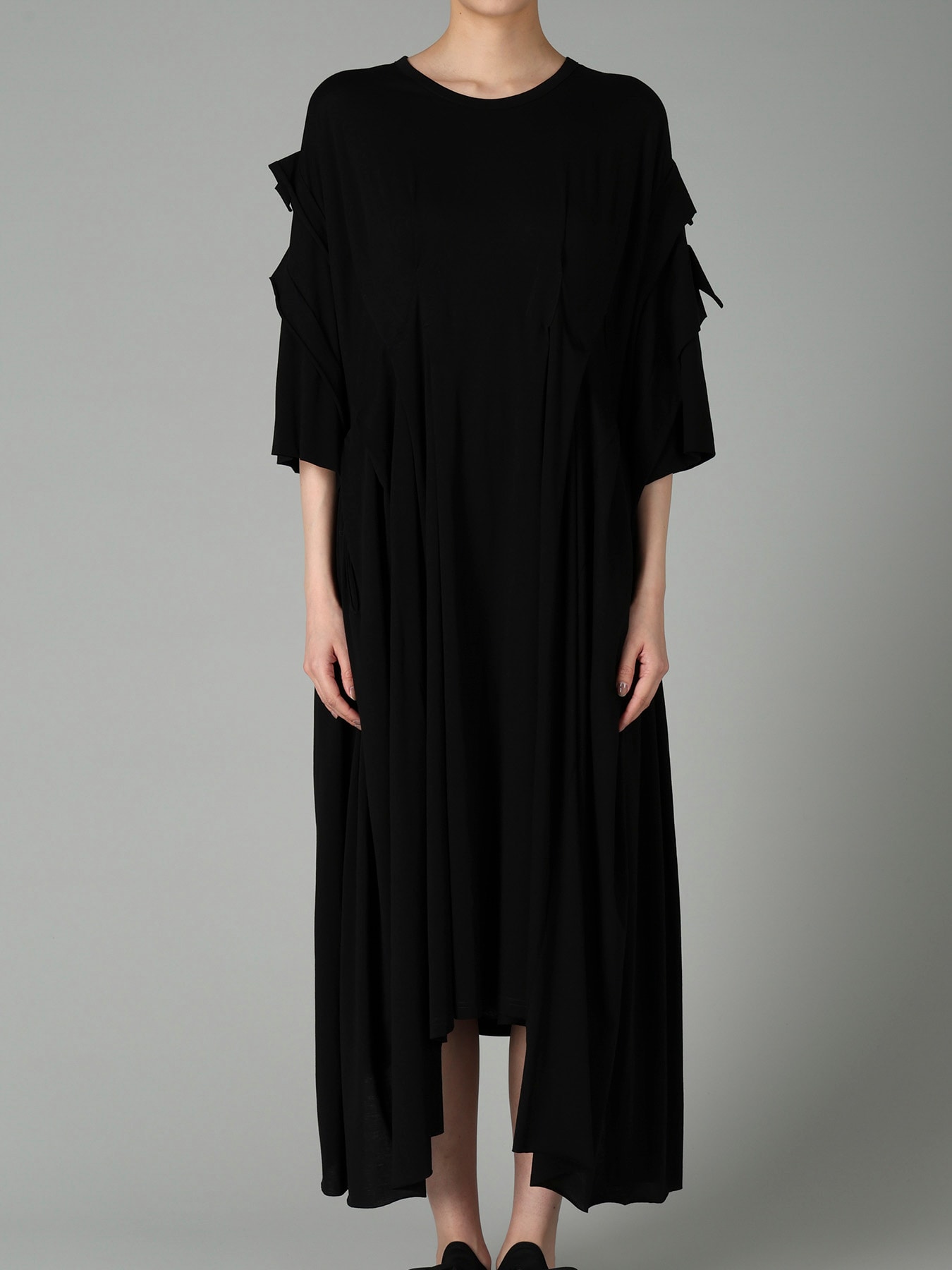 SUPIMA SINGLE JERSEY REVERSE SEAM DRESS