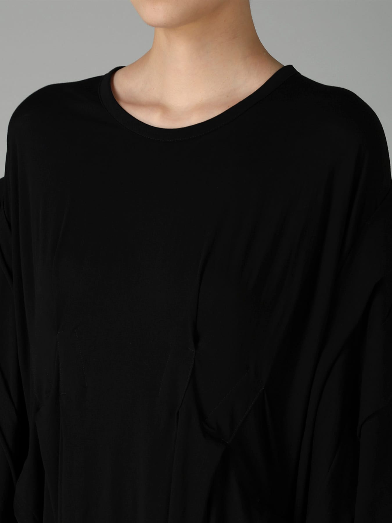 SUPIMA SINGLE JERSEY REVERSE SEAM DRESS