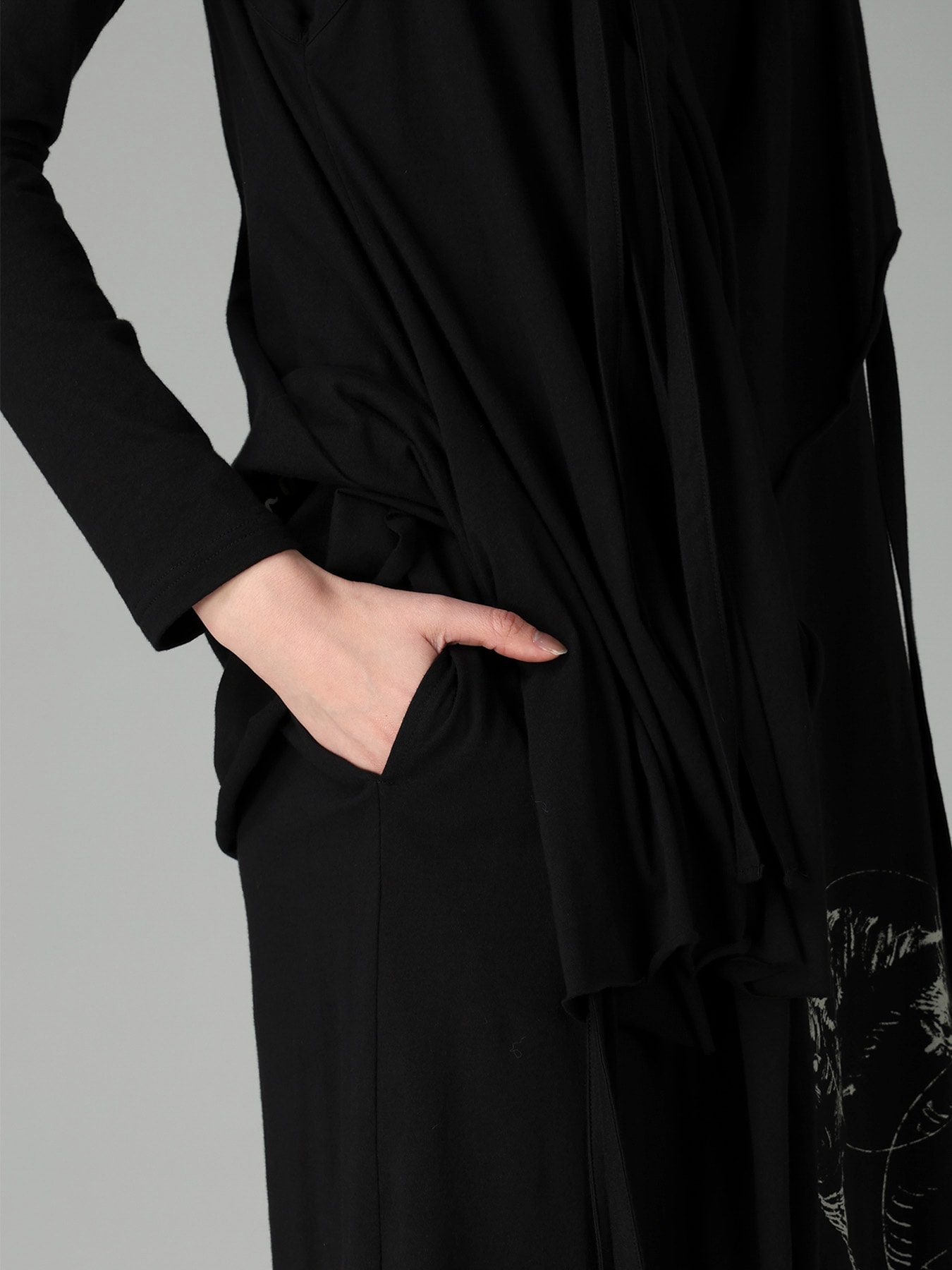 COTTON SINGLE JERSEY PRINTED DRESS RIN