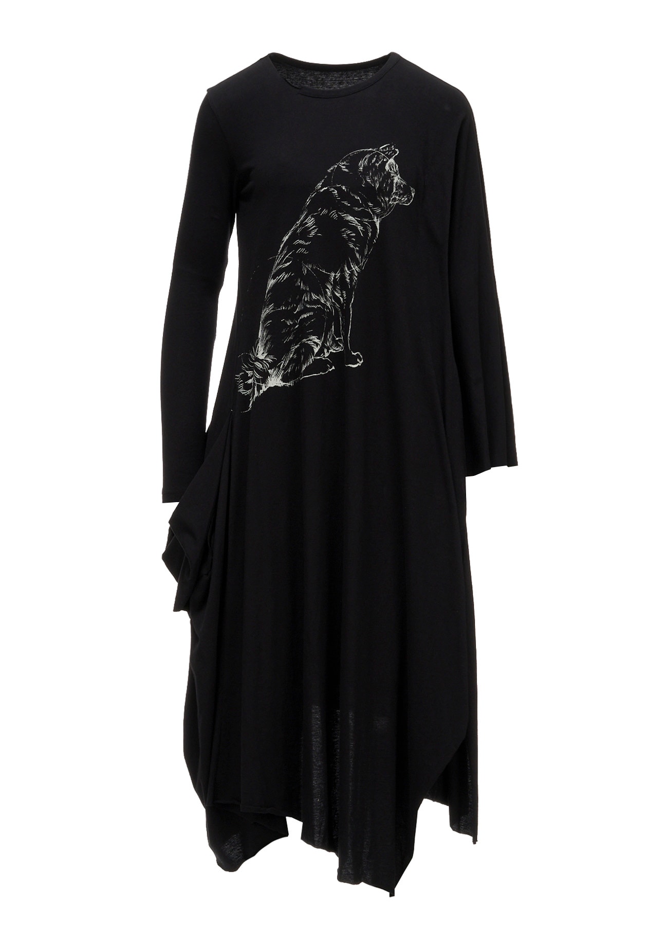 COTTON SINGLE JERSEY PRINTED DRESS SARAH